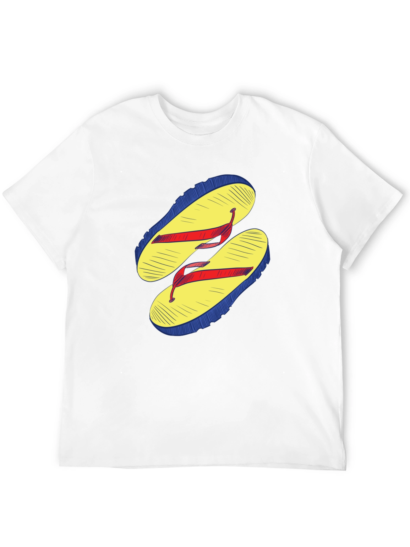 Flip Flop Graphic Tee - Casual Black T-Shirt
