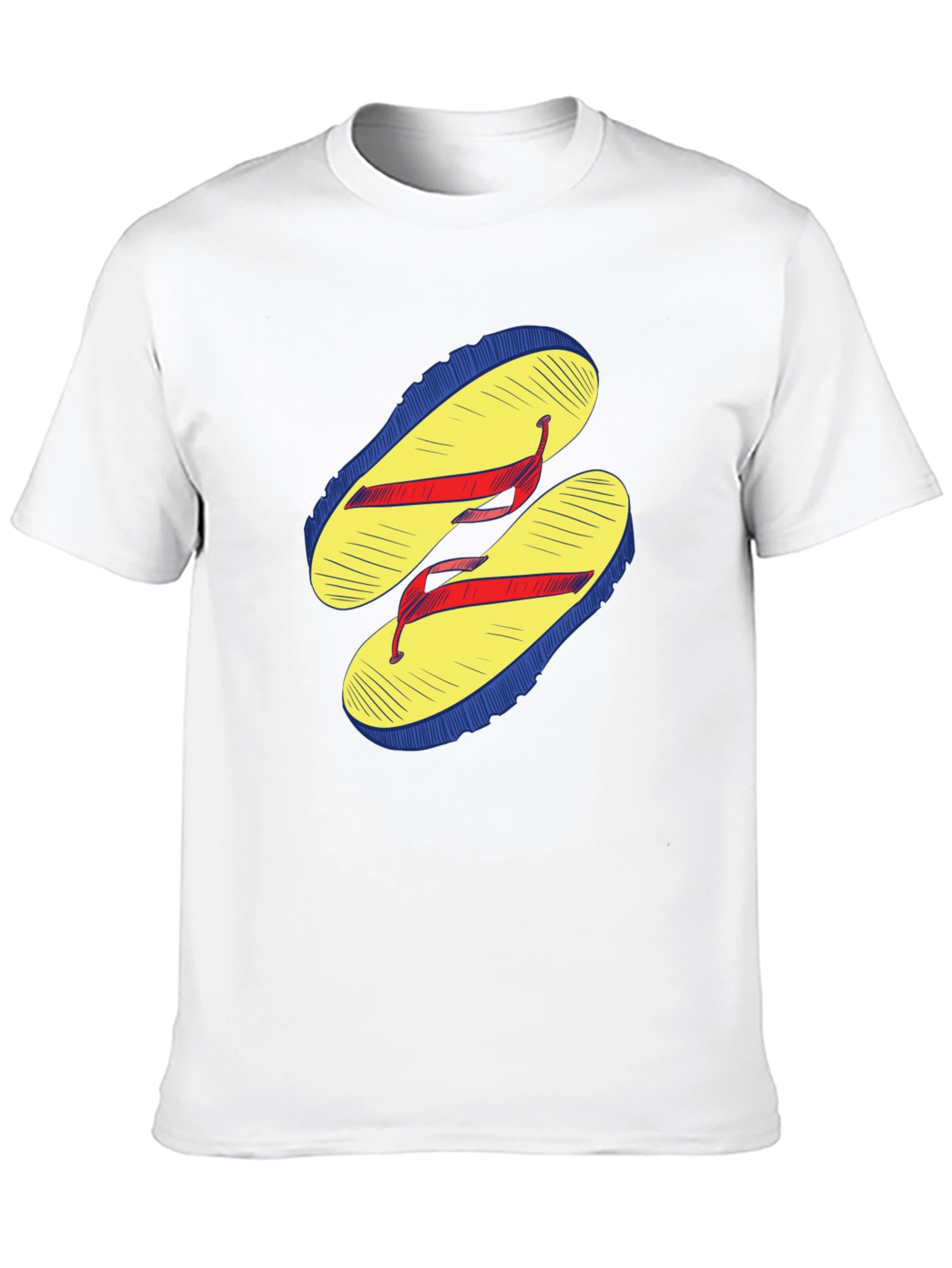 Flip Flop Graphic Tee - Casual Black T-Shirt