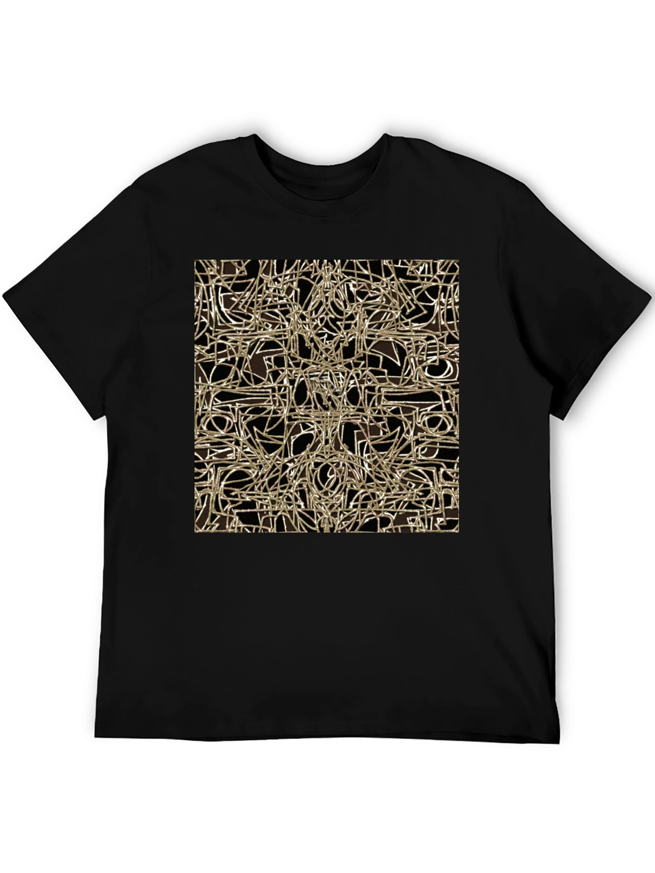 Abstract Lines Graphic Tee - Modern Art Shirt