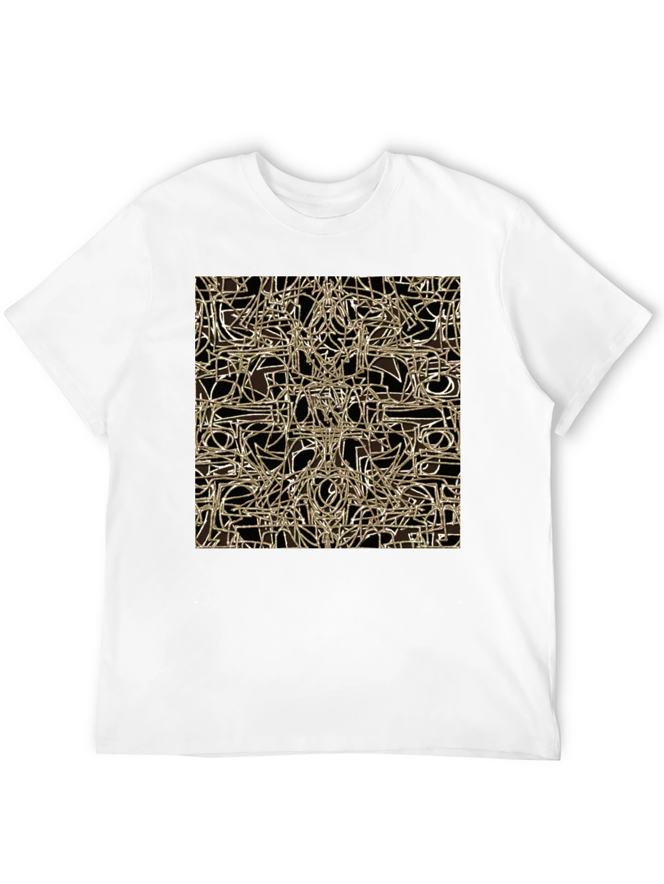 Abstract Lines Graphic Tee - Modern Art Shirt