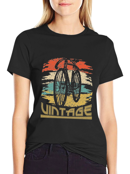 Vintage Bike Graphic T-Shirt - Cool Retro Design