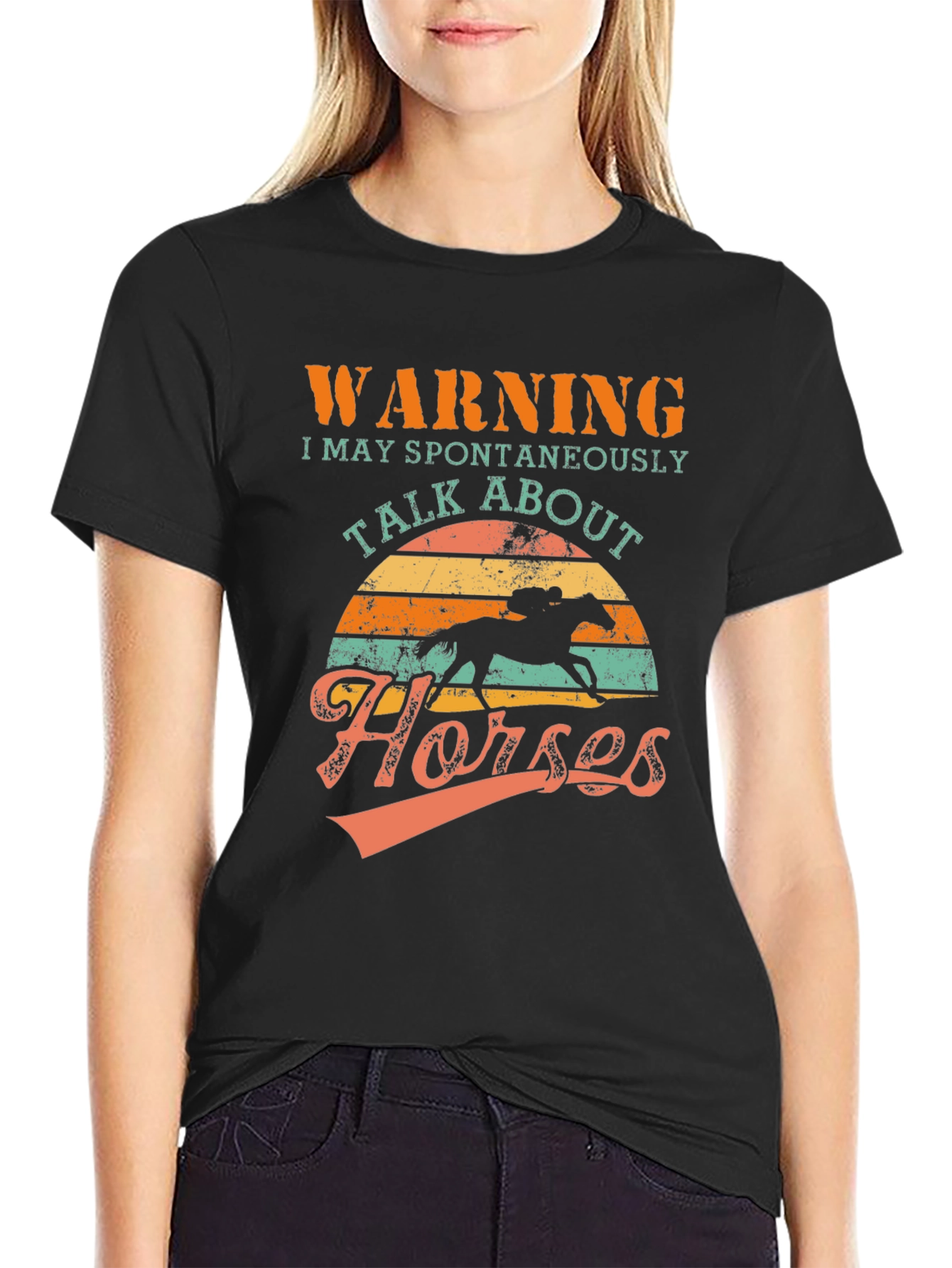 Warning: Spontaneous Horses T-Shirt