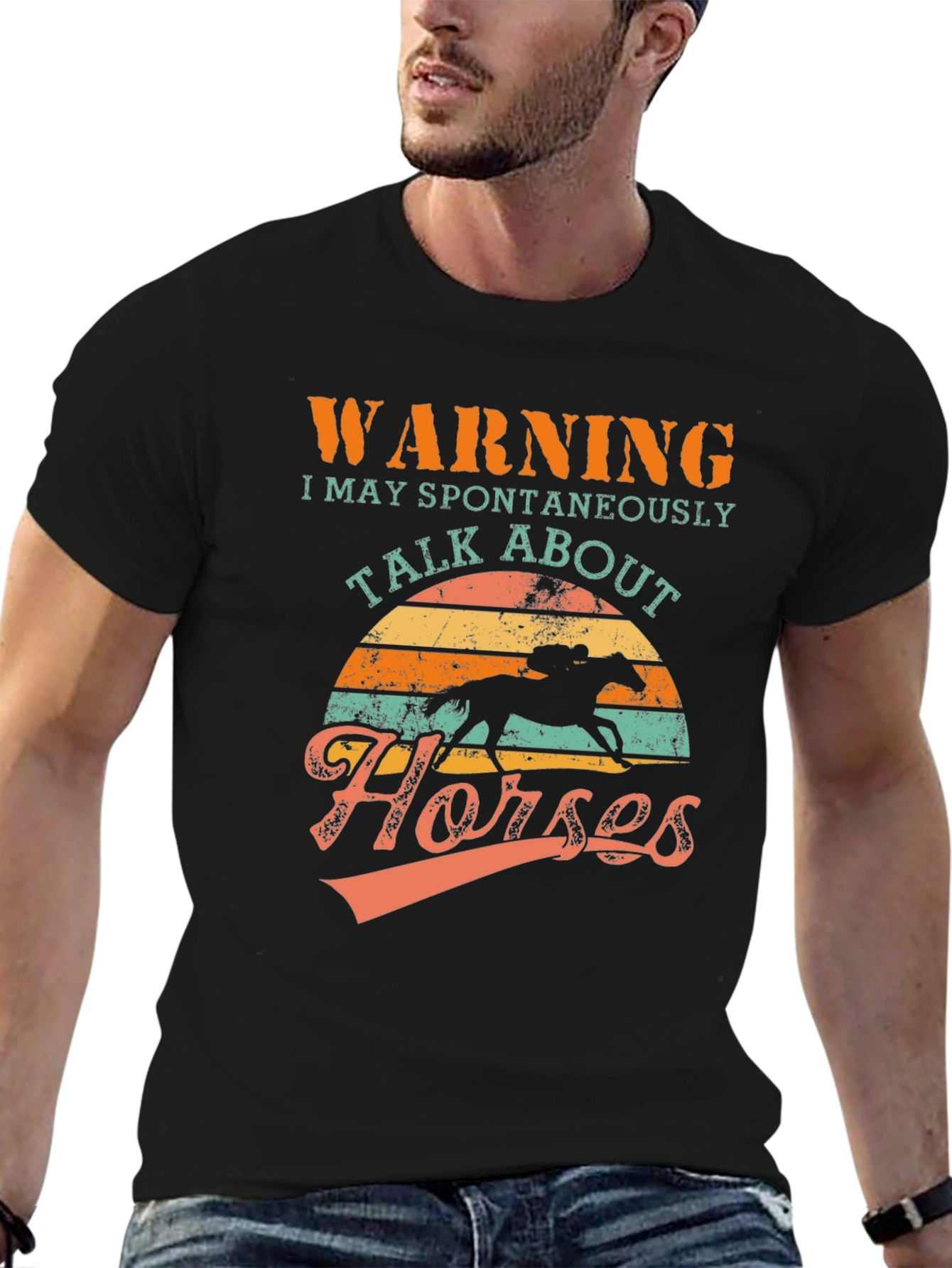 Warning: Spontaneous Horses T-Shirt