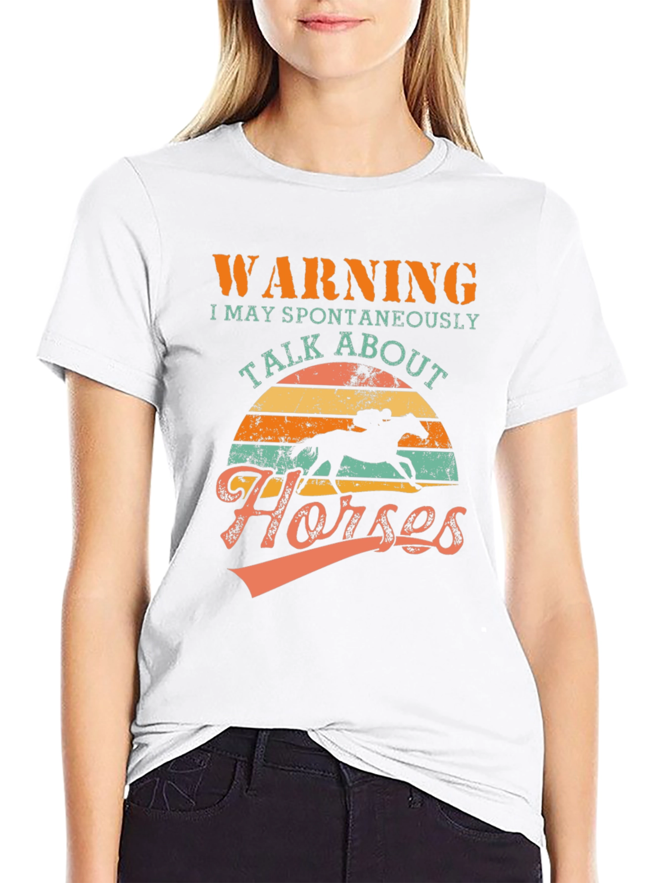 Warning: Spontaneous Horses T-Shirt
