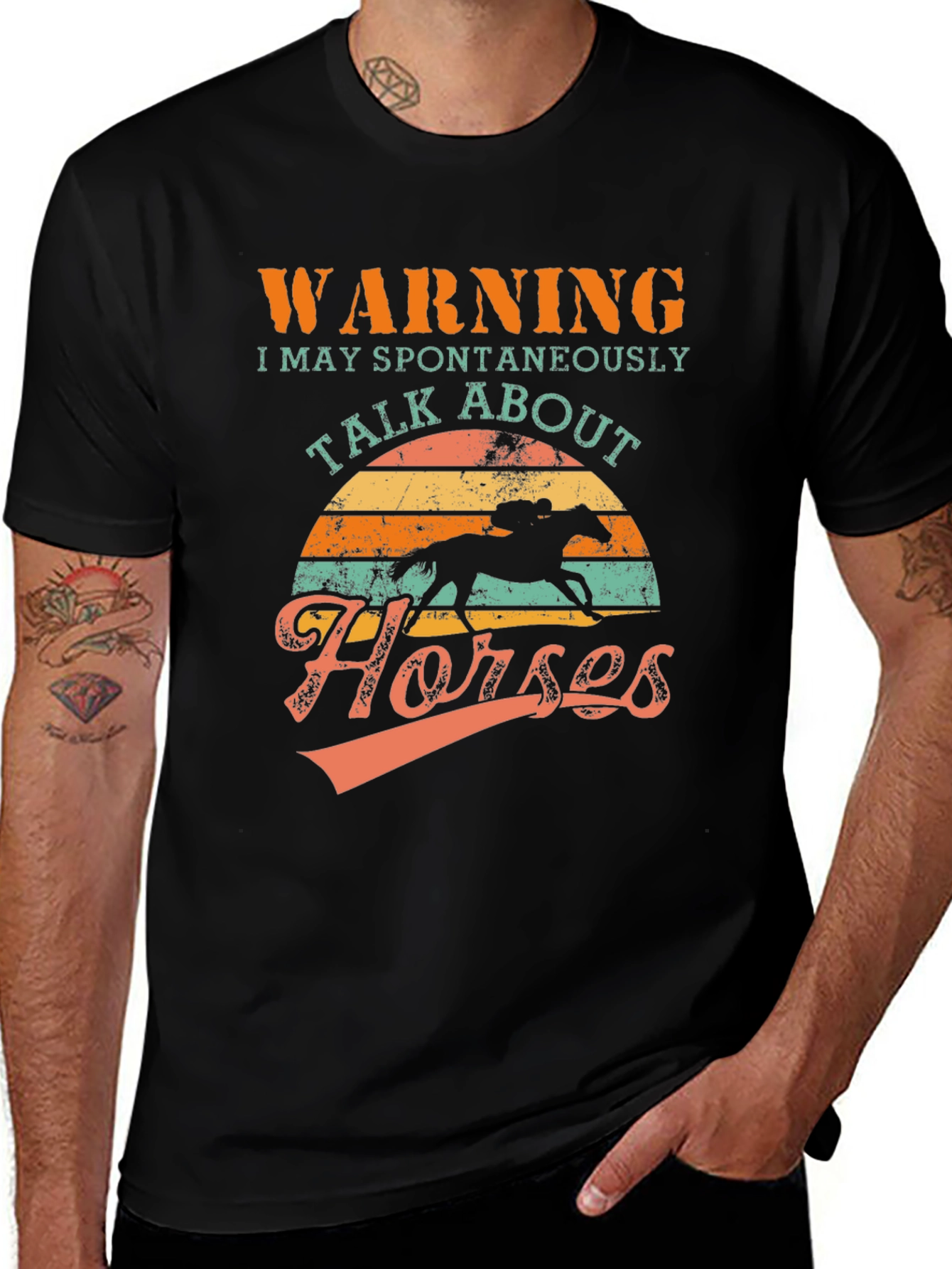 Warning: Spontaneous Horses T-Shirt