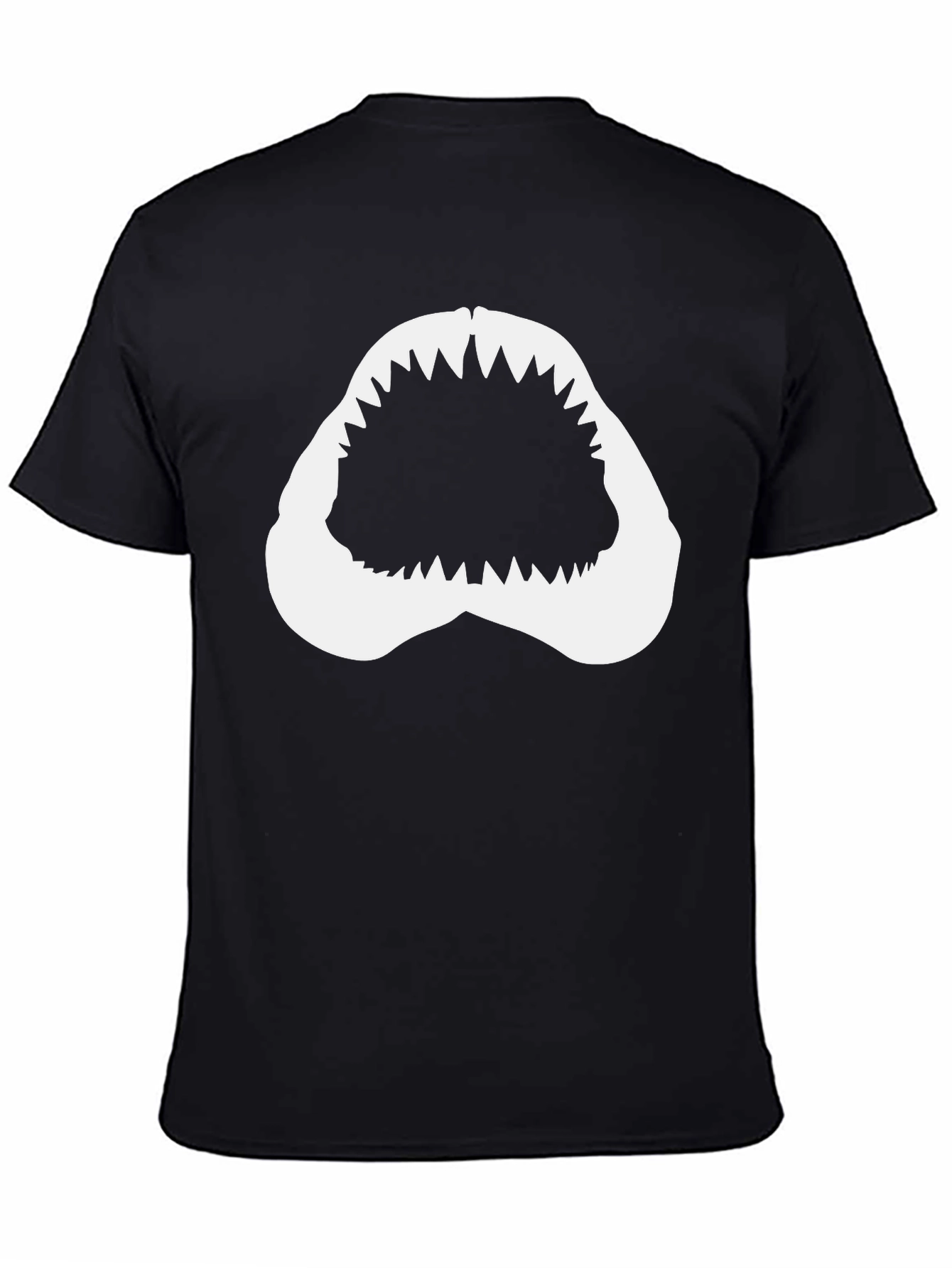 Shark Teeth Graphic Black T-Shirt