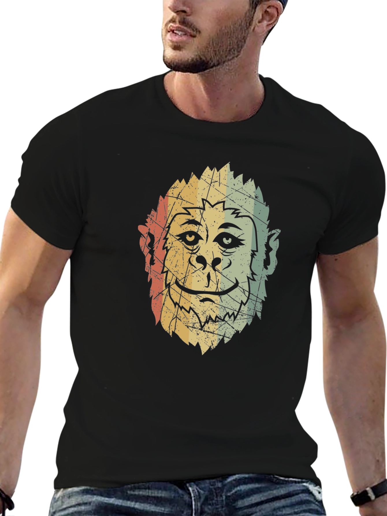 Retro Bigfoot T-Shirt - Sasquatch Graphic Tee