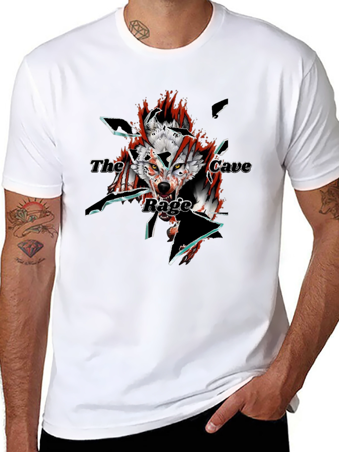 The Cave Rage Graphic Tee - Mens Black T-Shirt