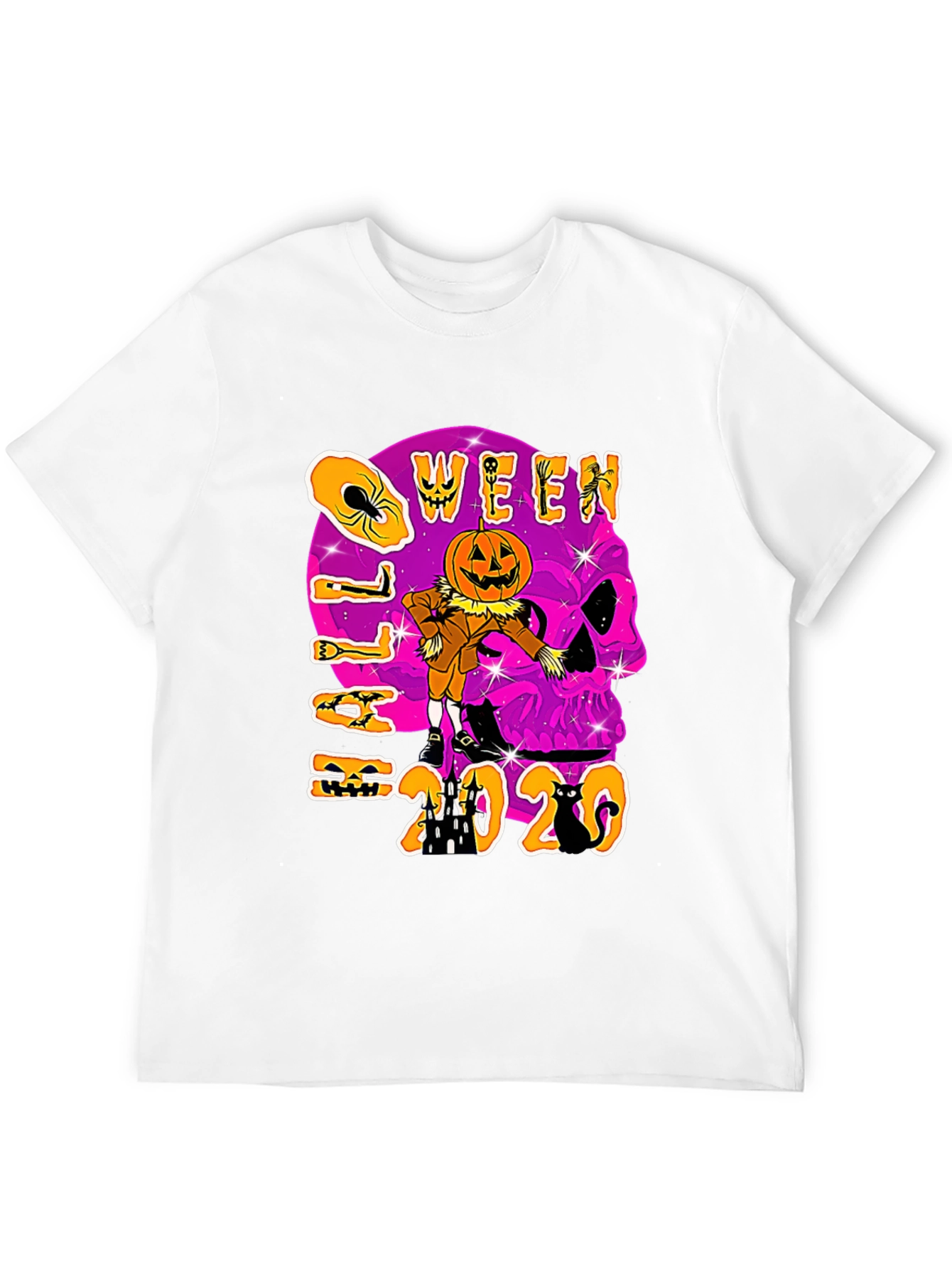Halloween 2020 T-Shirt Skull Pumpkin Scarecrow