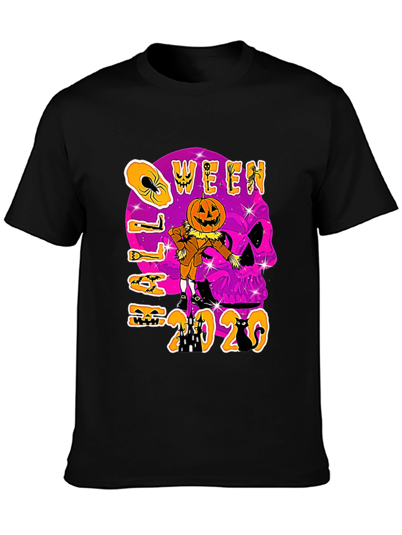 Halloween 2020 T-Shirt Skull Pumpkin Scarecrow