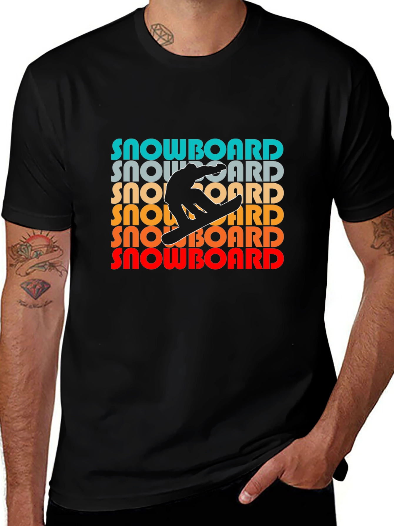 Retro Snowboard T-Shirt