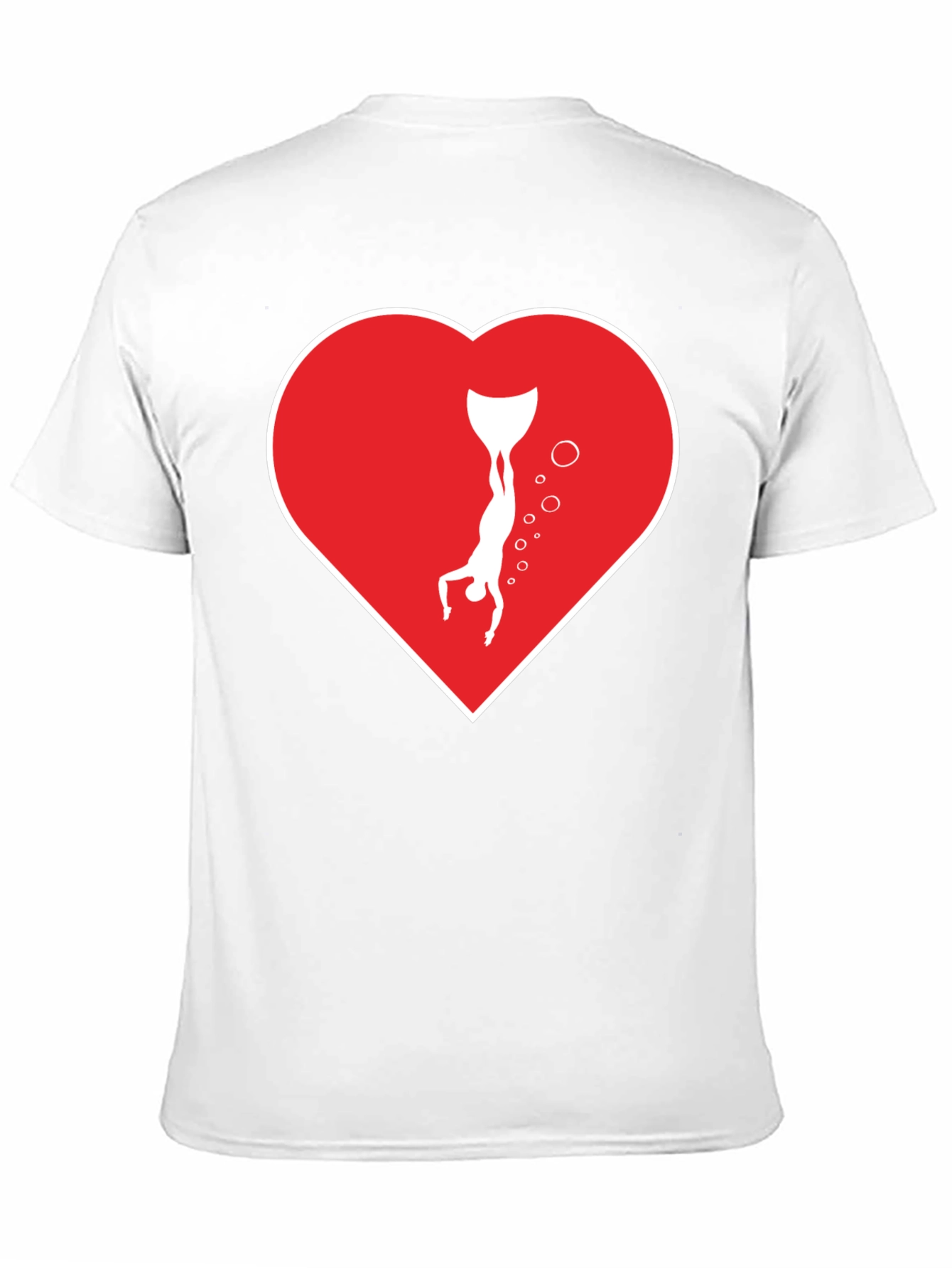 Freediving Heart T-Shirt - Love Scuba Diving!