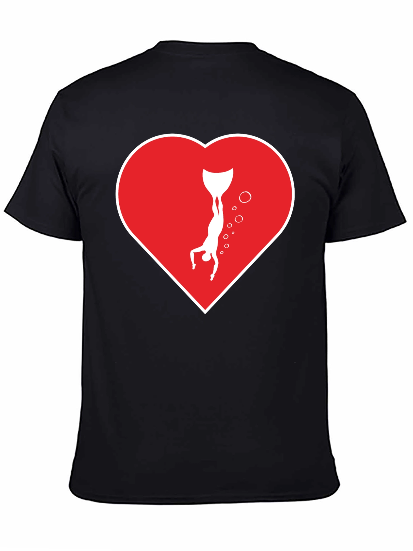 Freediving Heart T-Shirt - Love Scuba Diving!