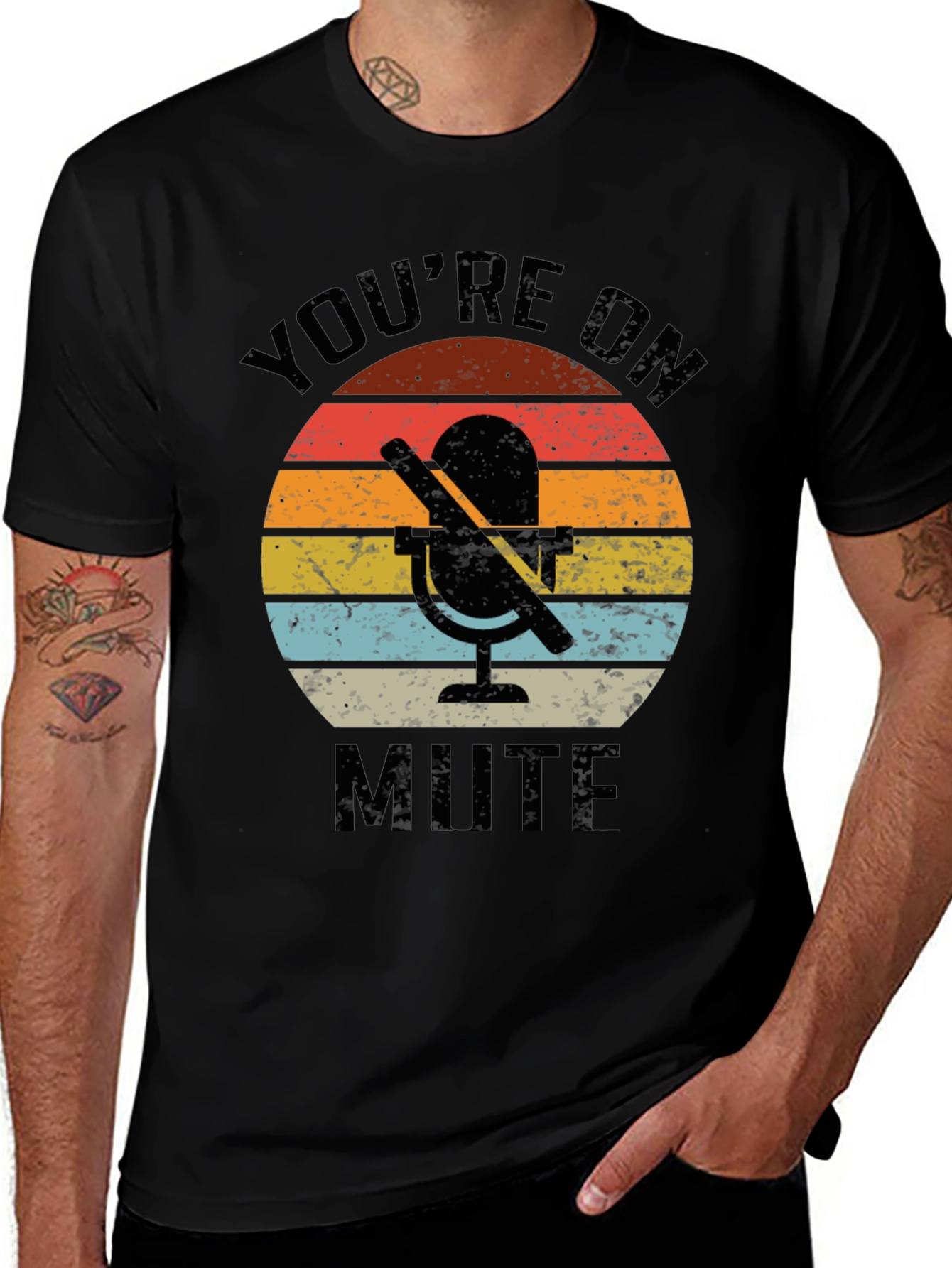 Youre On Mute Retro Graphic Tee