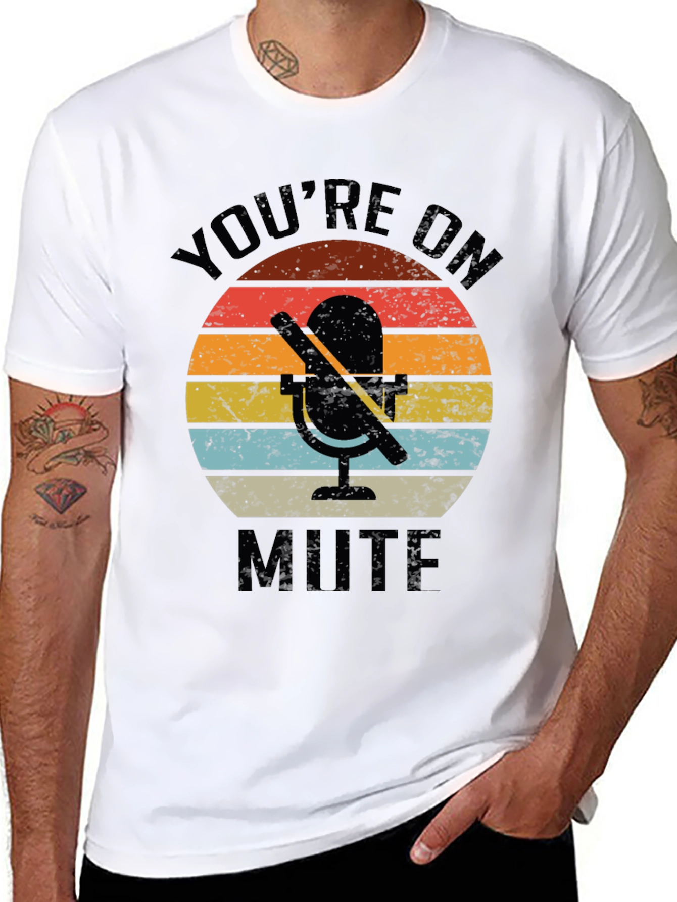 Youre On Mute Retro Graphic Tee
