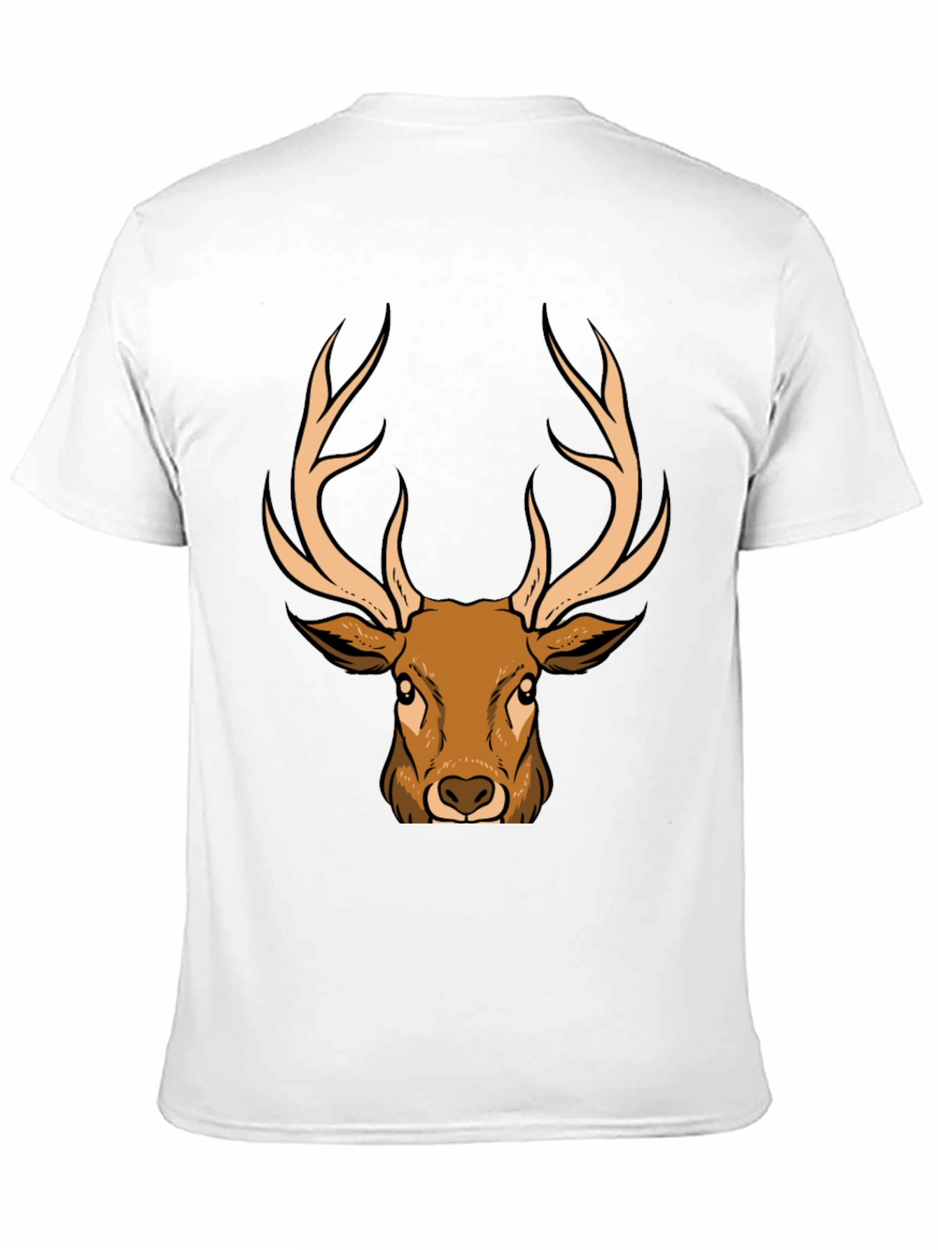 Deer Graphic T-Shirt - Black - Animal Lover Tee