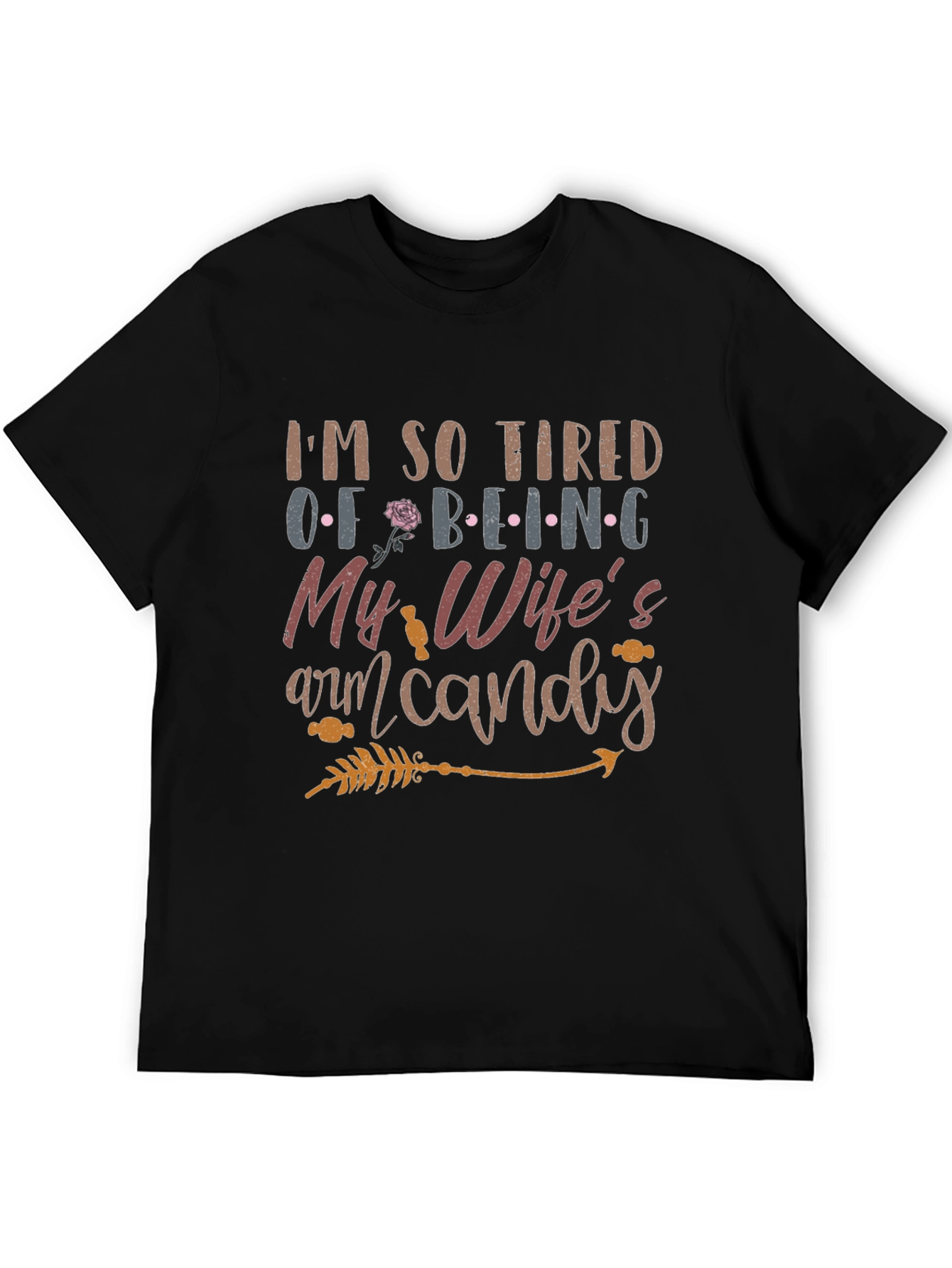 Humorous Wifes Arm Candy Graphic Tee
