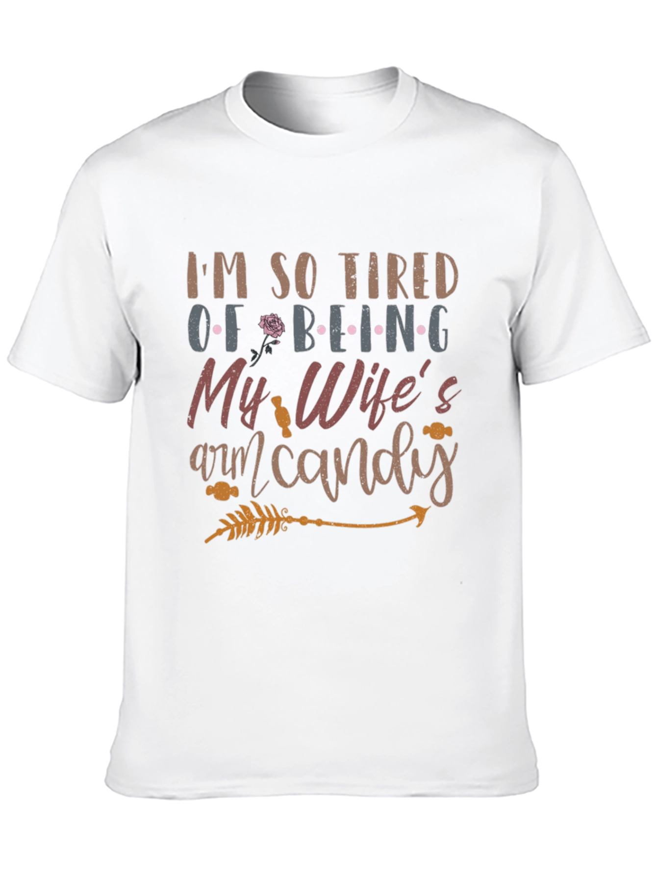 Humorous Wifes Arm Candy Graphic Tee