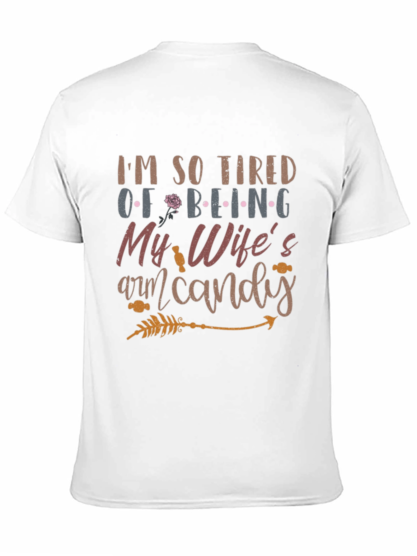 Humorous Wifes Arm Candy Graphic Tee