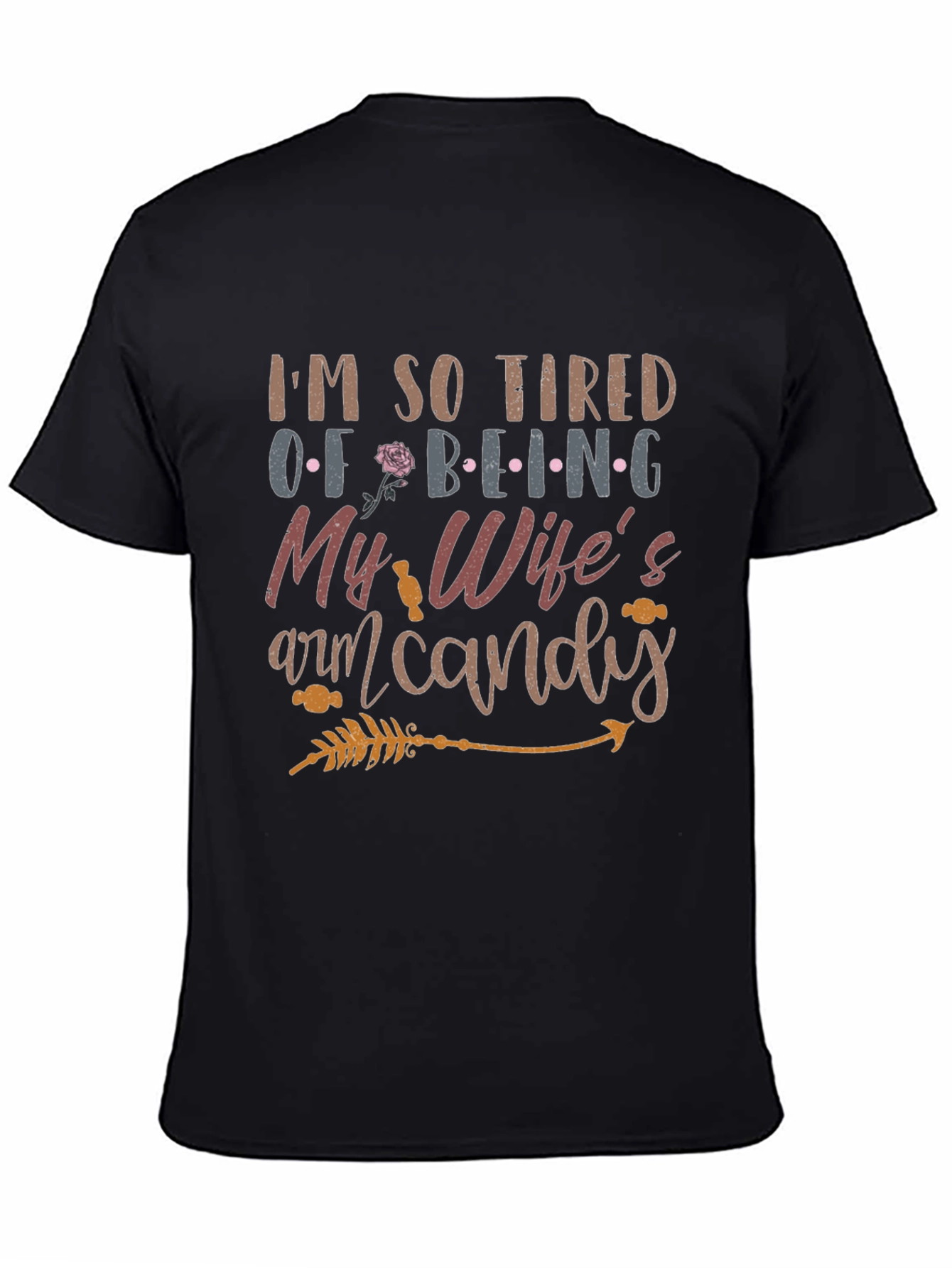 Humorous Wifes Arm Candy Graphic Tee