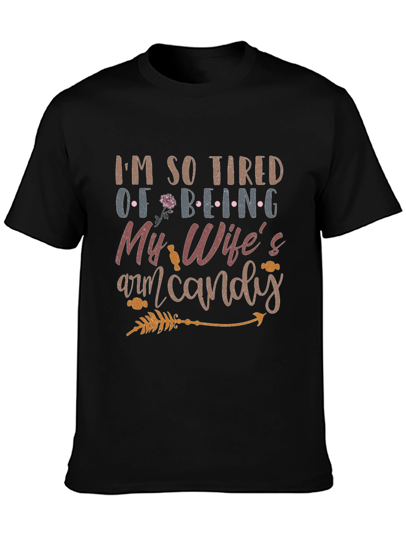 Humorous Wifes Arm Candy Graphic Tee
