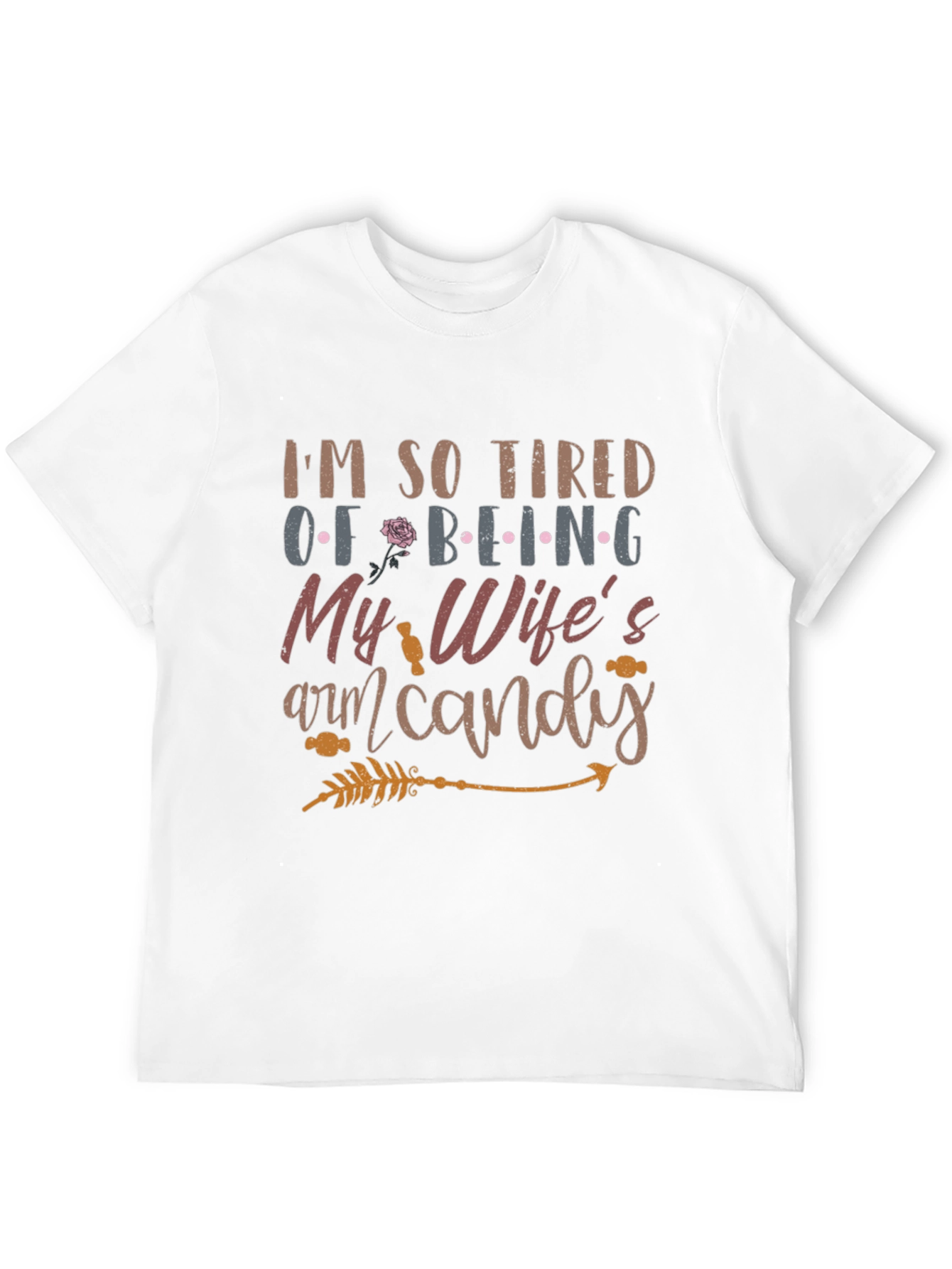 Humorous Wifes Arm Candy Graphic Tee