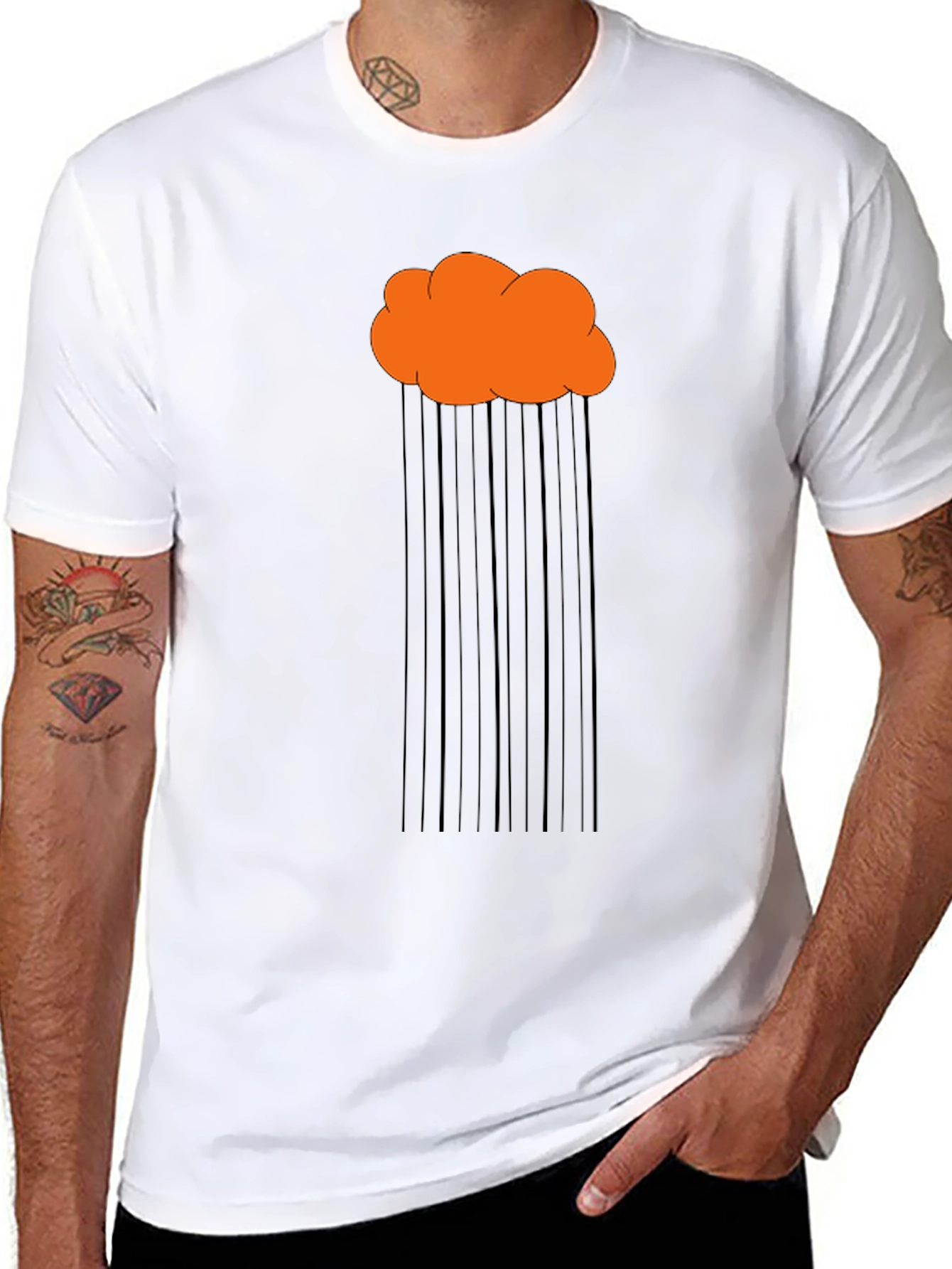 Rainy Day Cloud Graphic T-Shirt