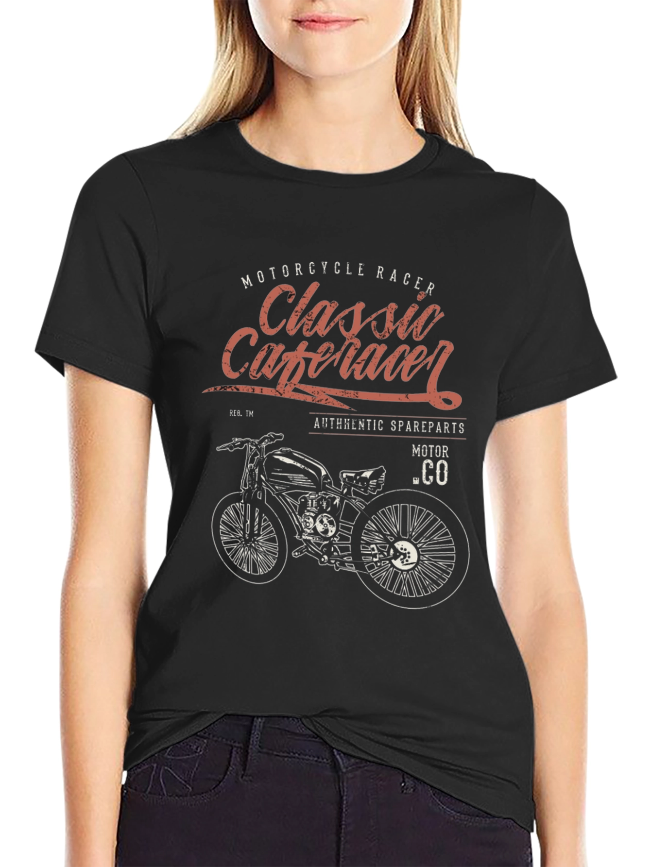 Classic Cafe Racer Motorcycle T-Shirt