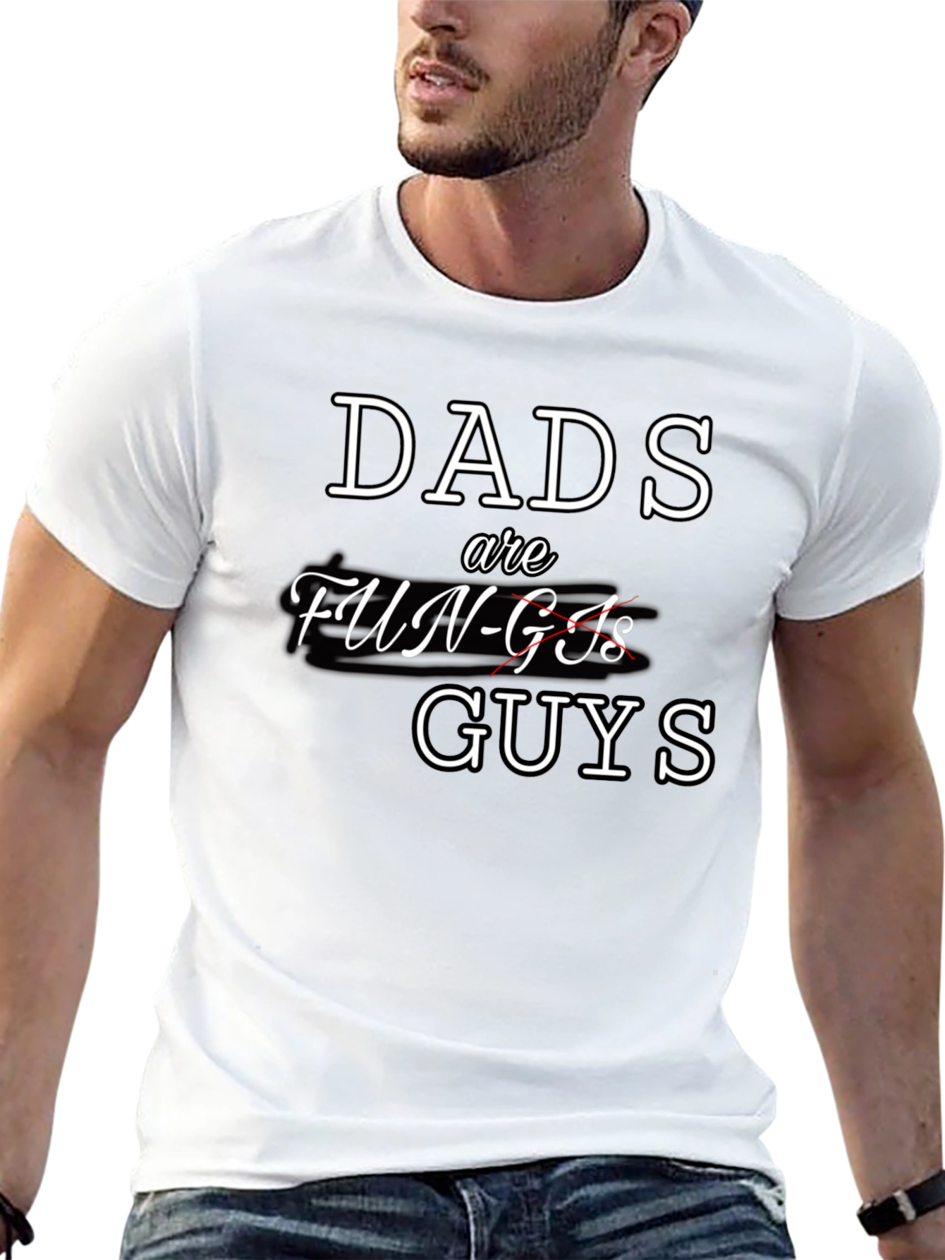 Dads are Guys T-Shirt Fun-Gi Pun Tee