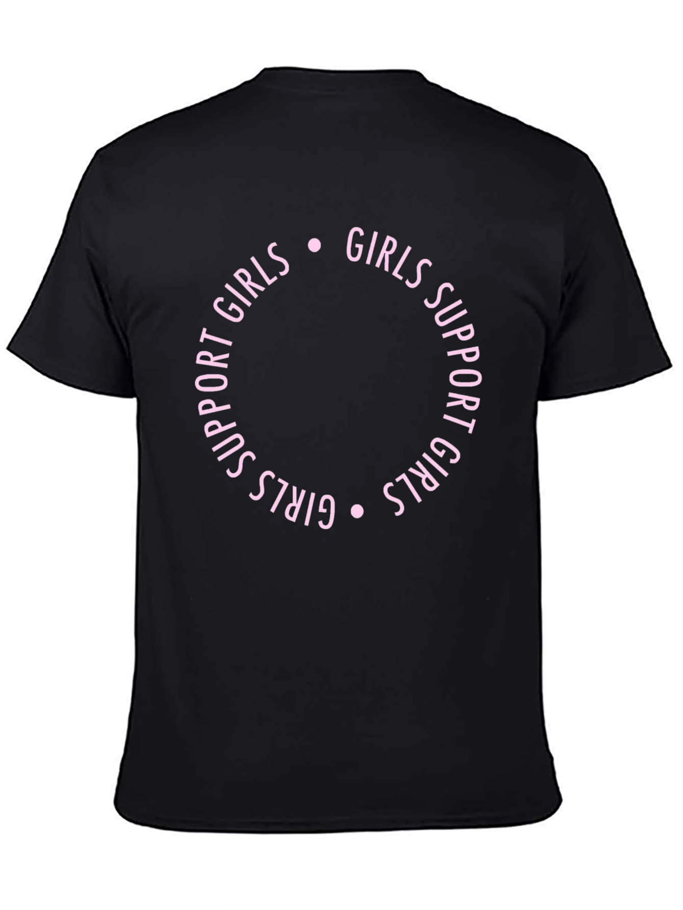 Girls Support Girls Graphic Tee - Black