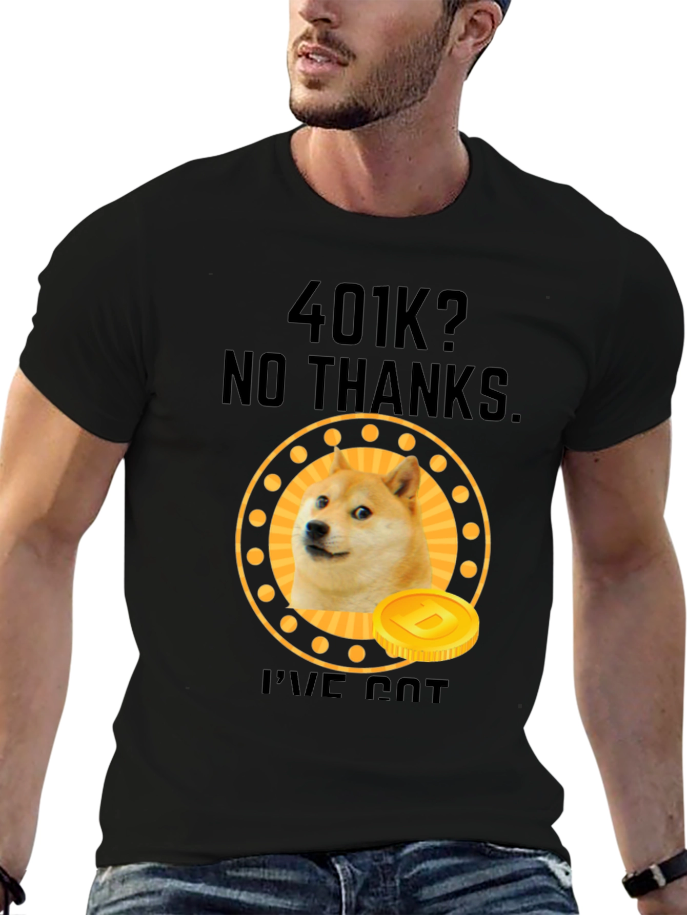 Dogecoin 401k? No Thanks T-Shirt