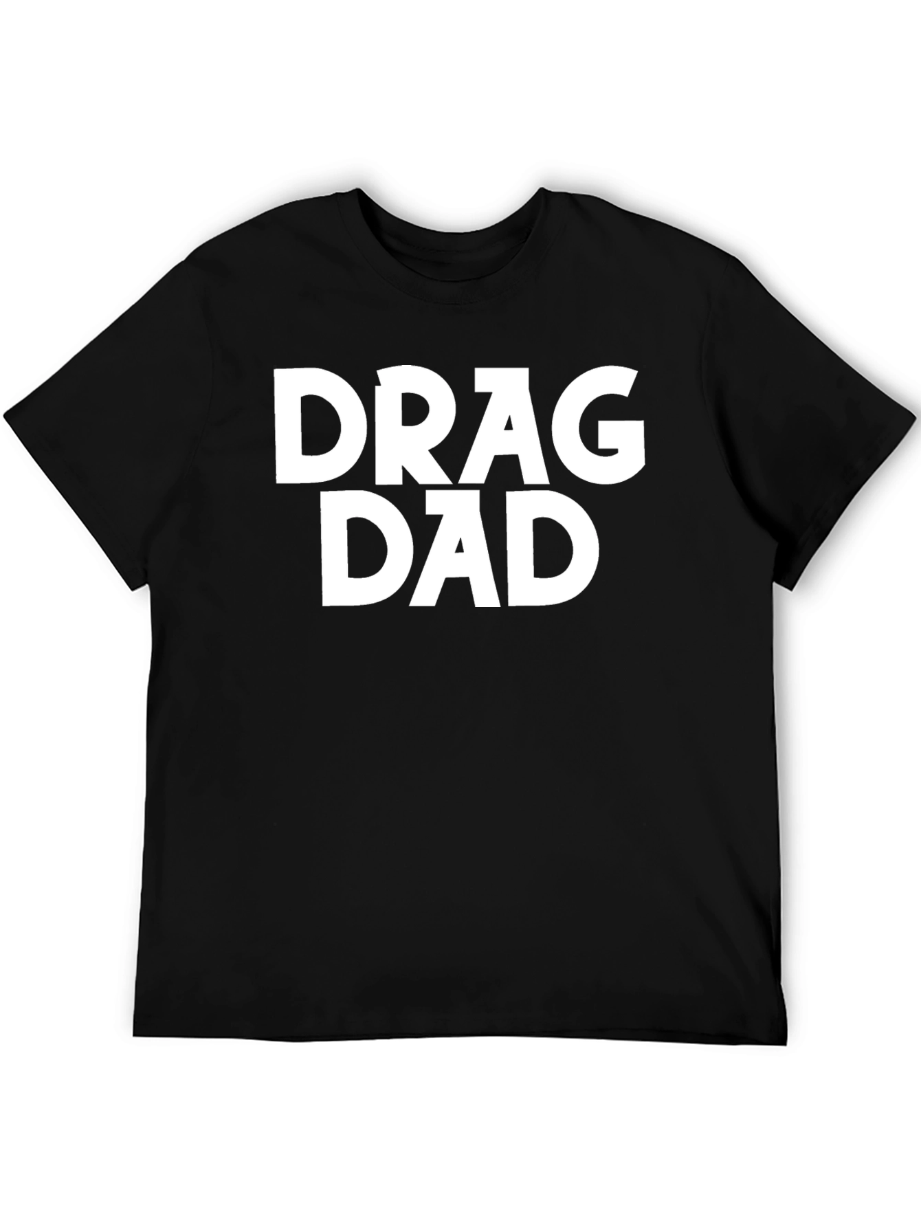 Drag Dad Black Graphic T-Shirt
