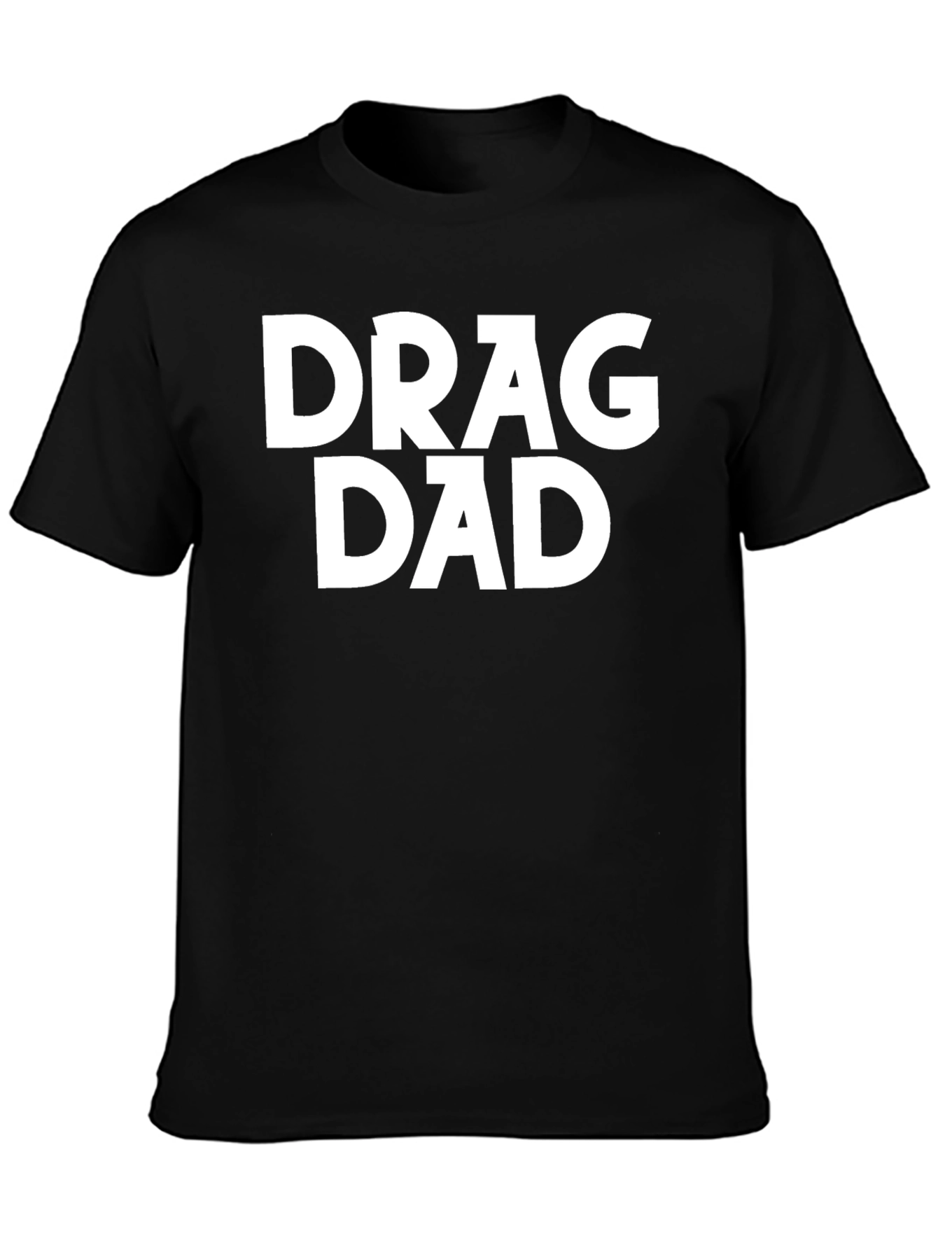 Drag Dad Black Graphic T-Shirt