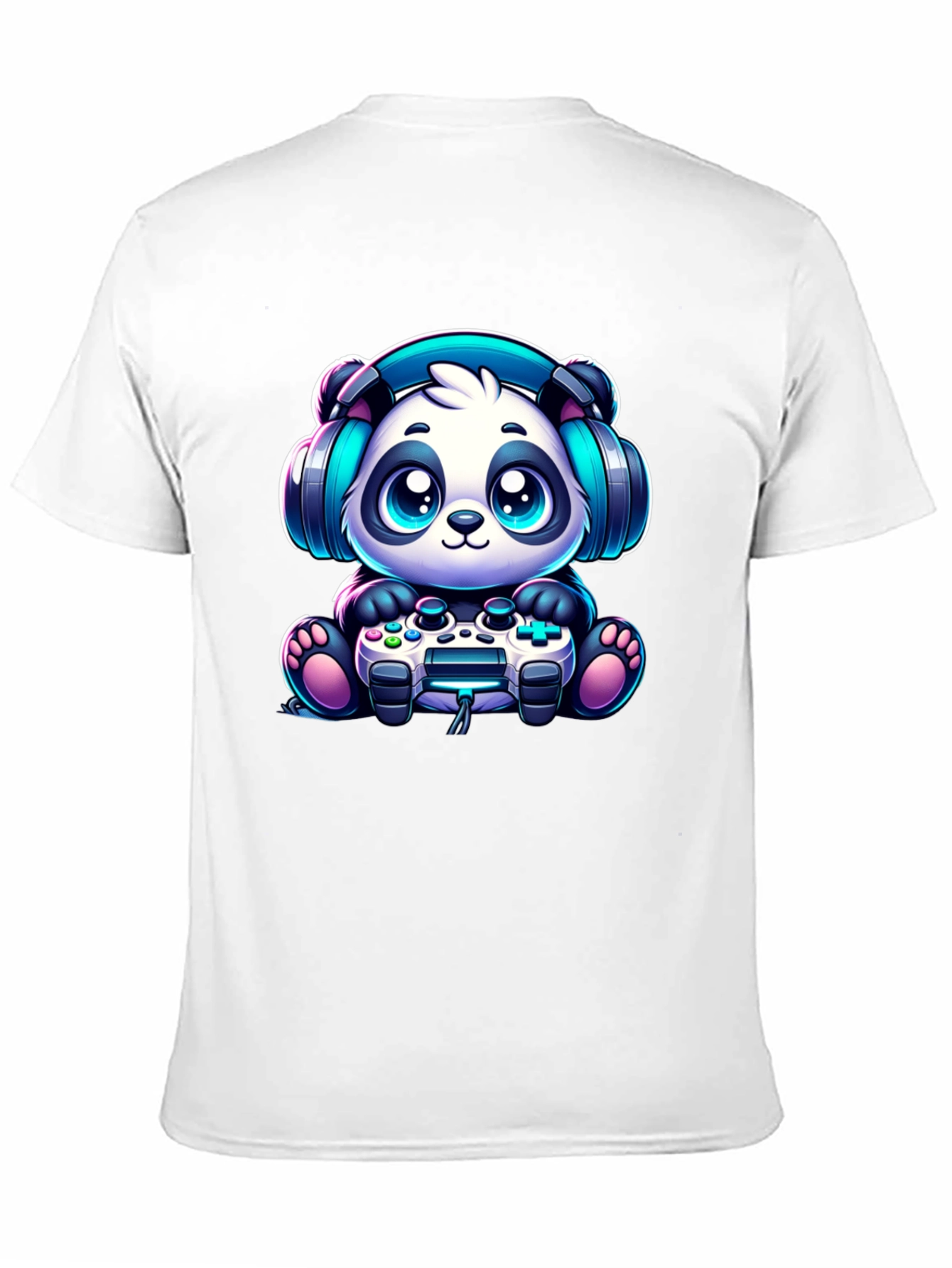 Gamer Panda T-Shirt - Cute & Comfy Black Tee