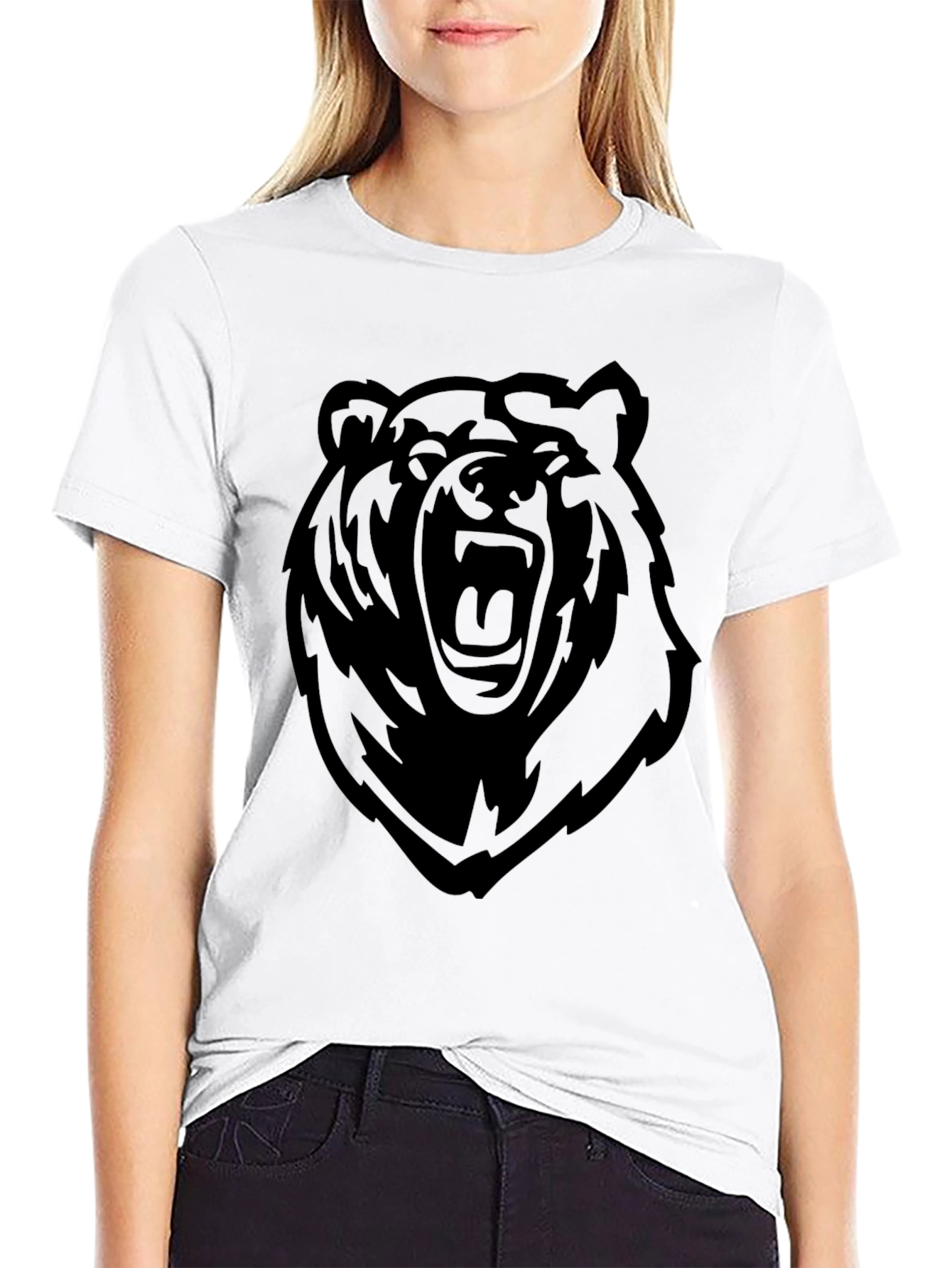 Black Bear Graphic Tee - Mens Casual Shirt