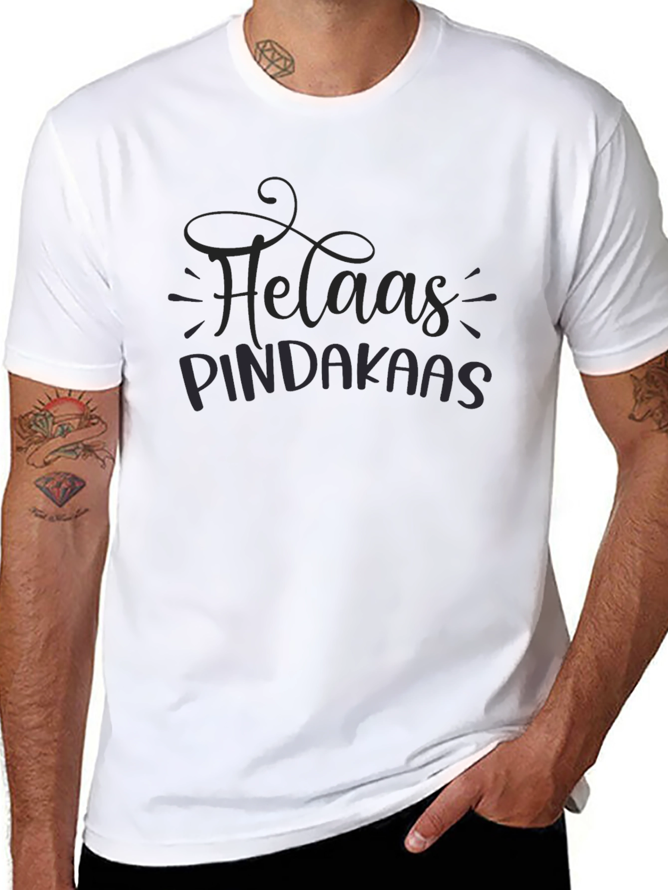 Helaas Pindakaas Graphic T-Shirt - Classic Black