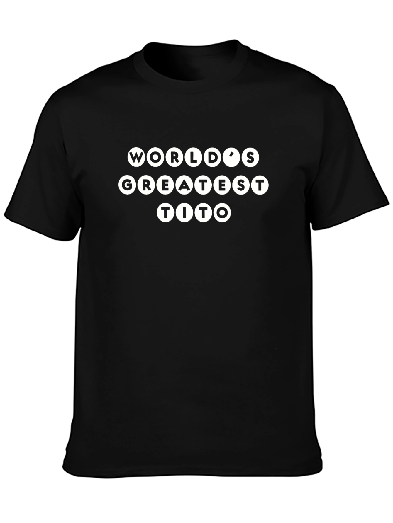 Worlds Greatest Tito Black T-Shirt