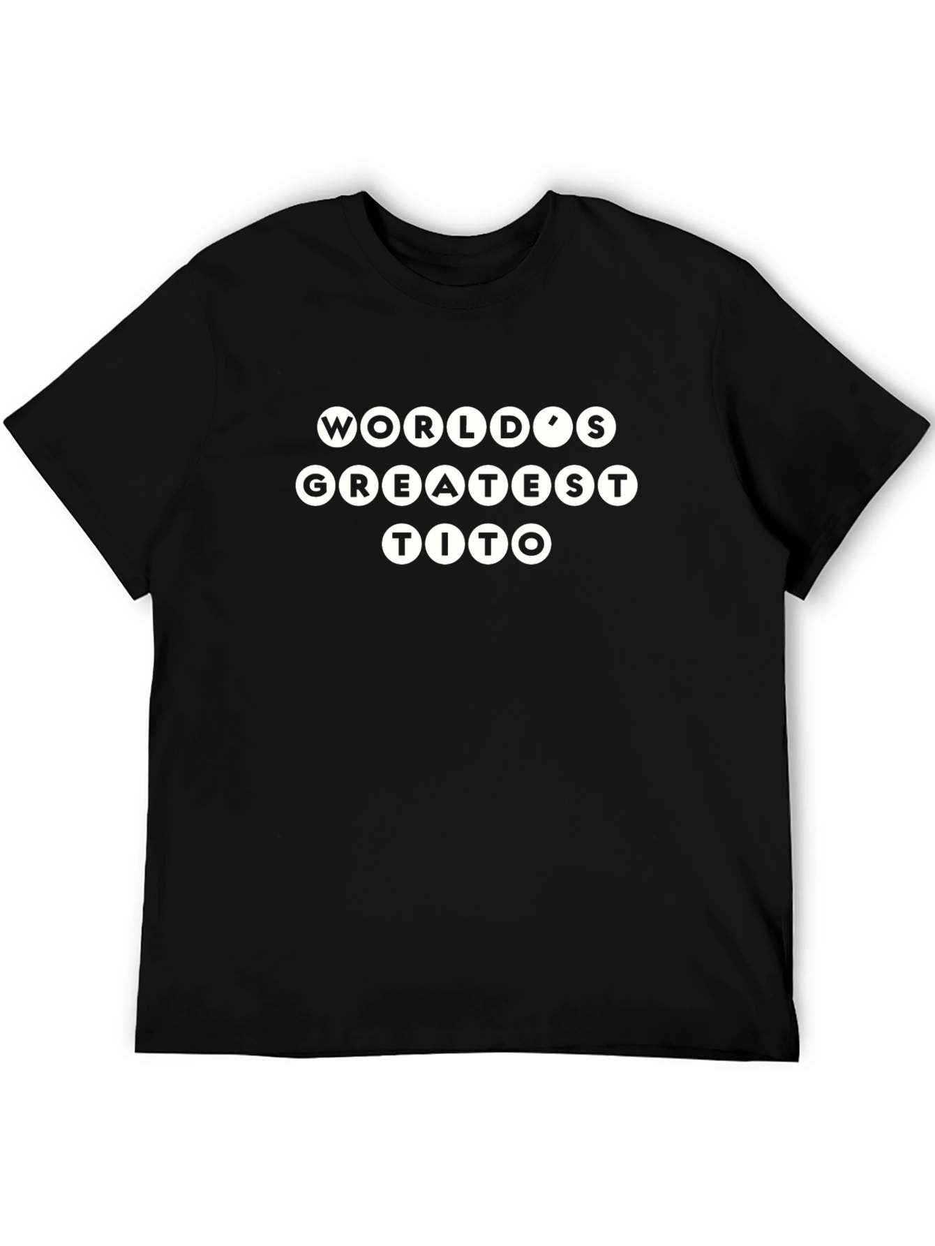 Worlds Greatest Tito Black T-Shirt