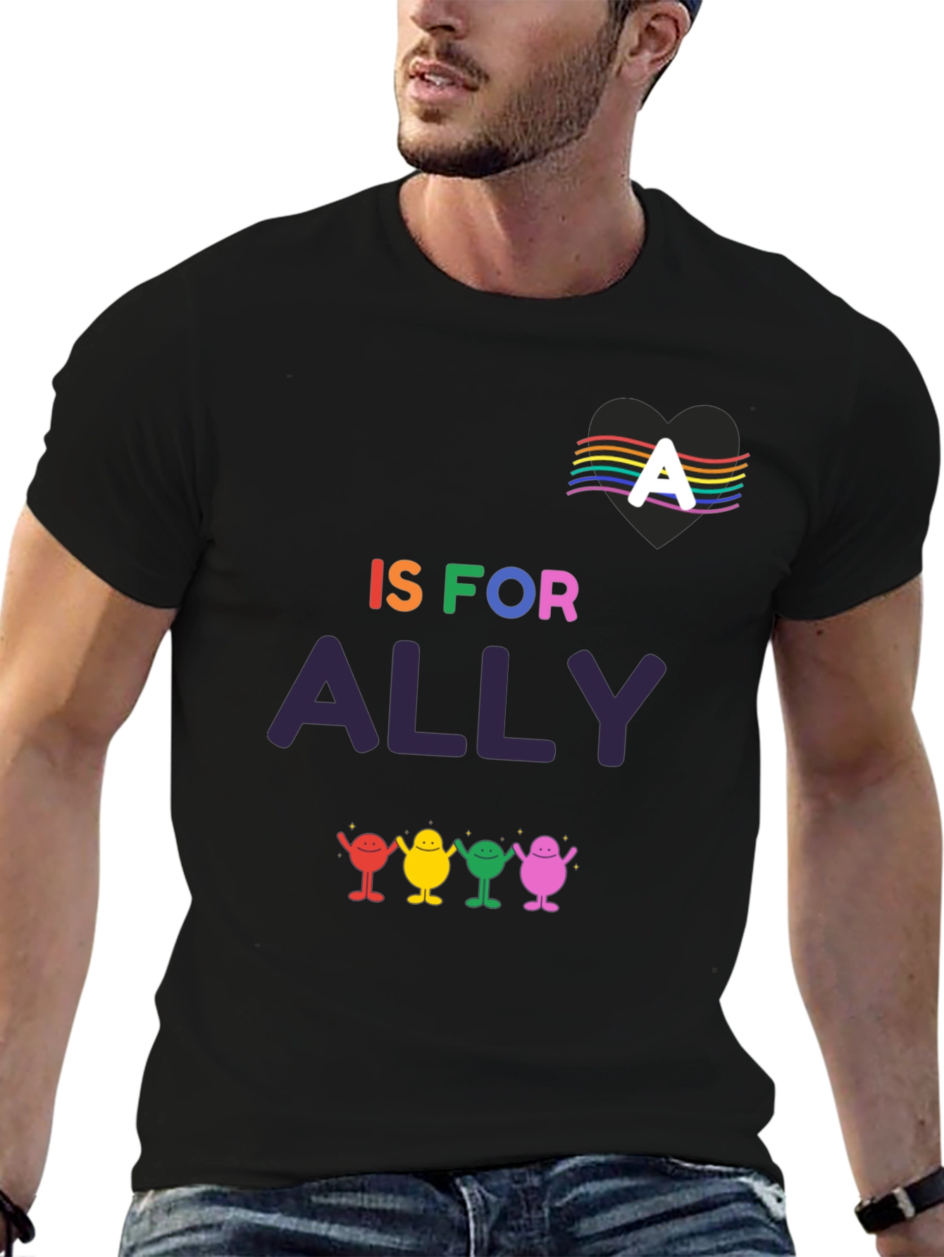 Ally Pride T-Shirt - LGBTQ+ Supporter Tee
