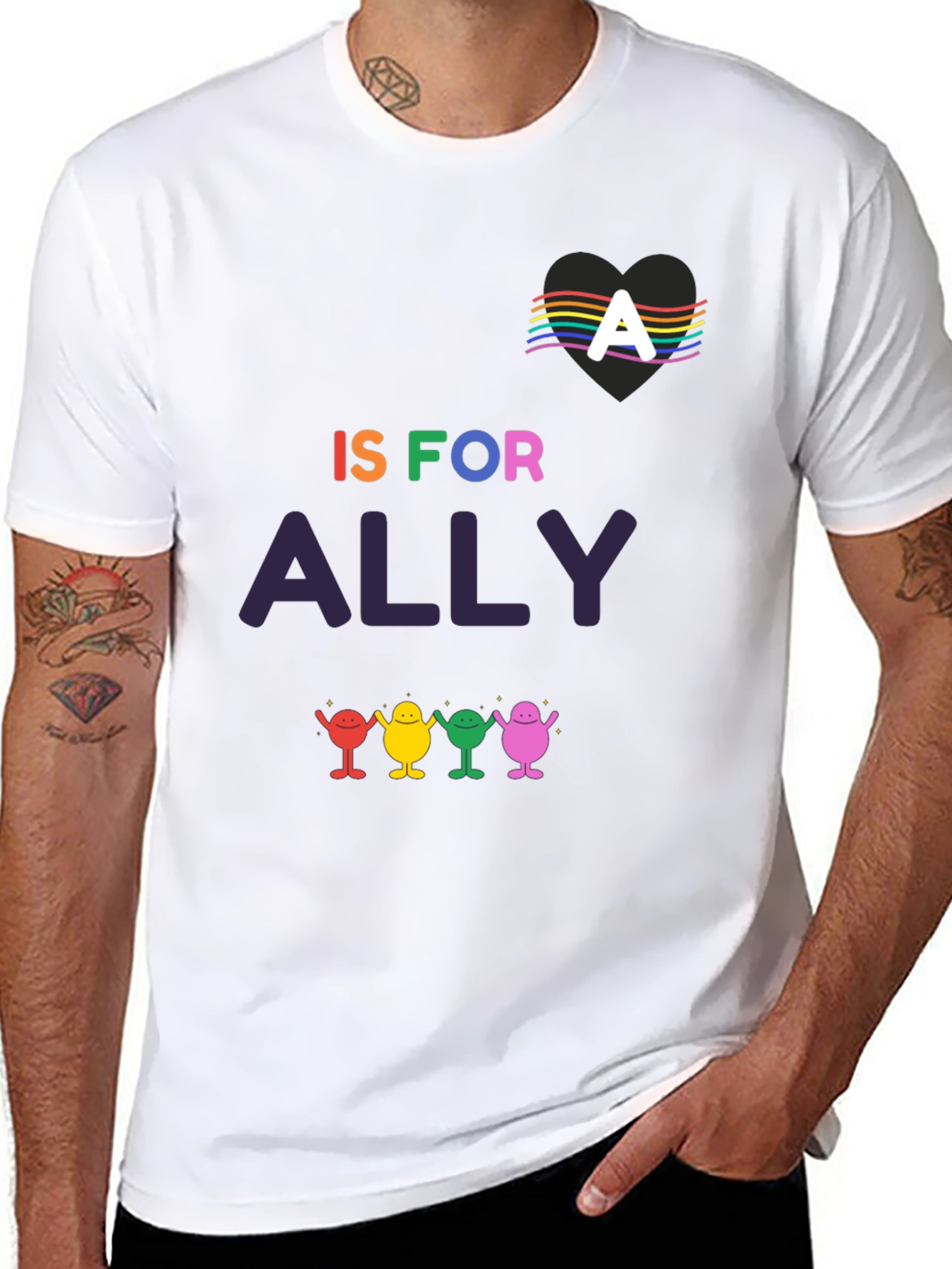 Ally Pride T-Shirt - LGBTQ+ Supporter Tee