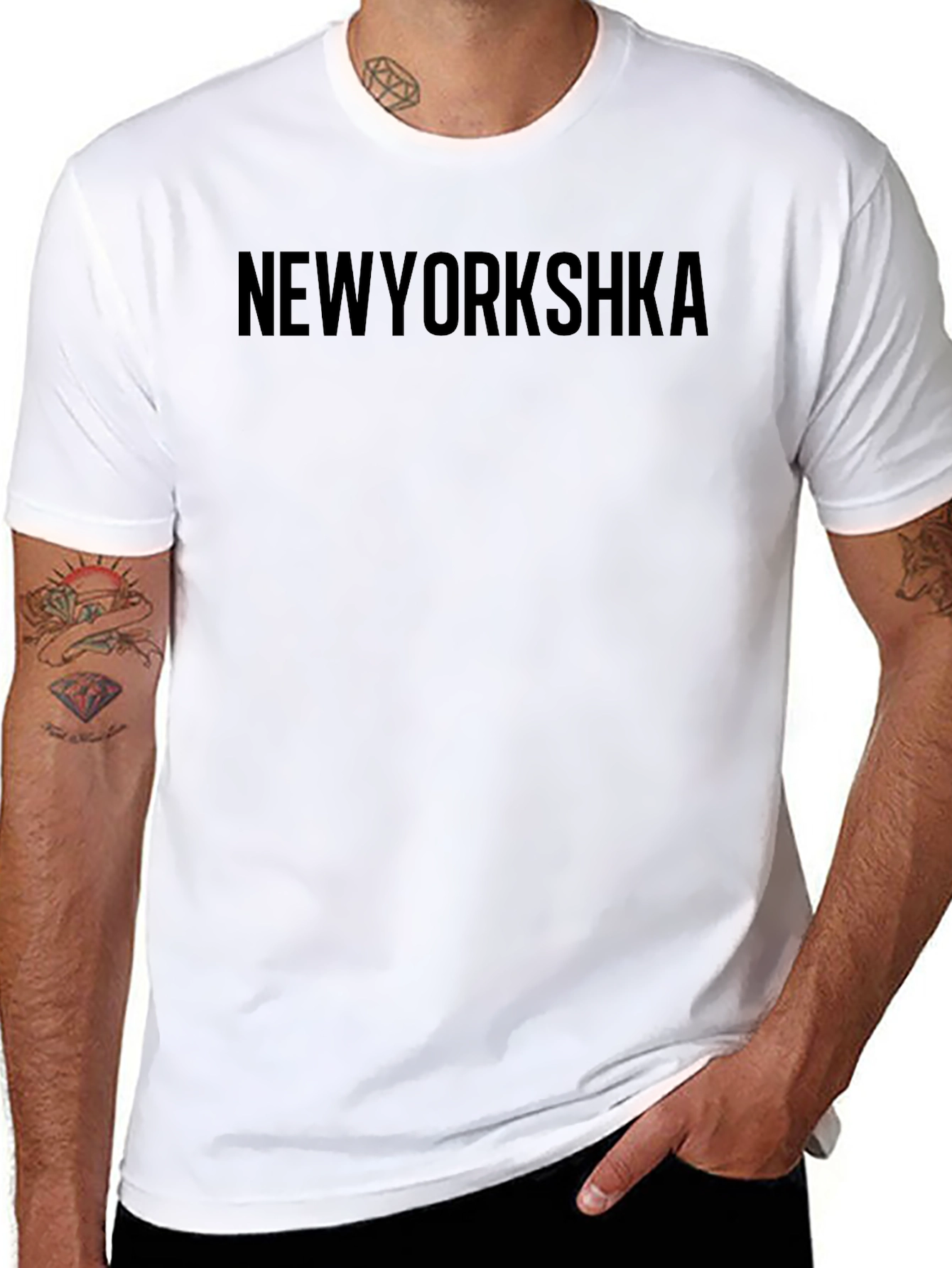New Yorkshka Black T-Shirt
