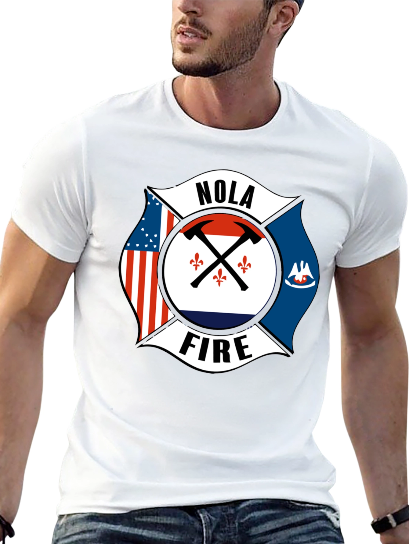 NOLA Firefighter T-Shirt - New Orleans Pride