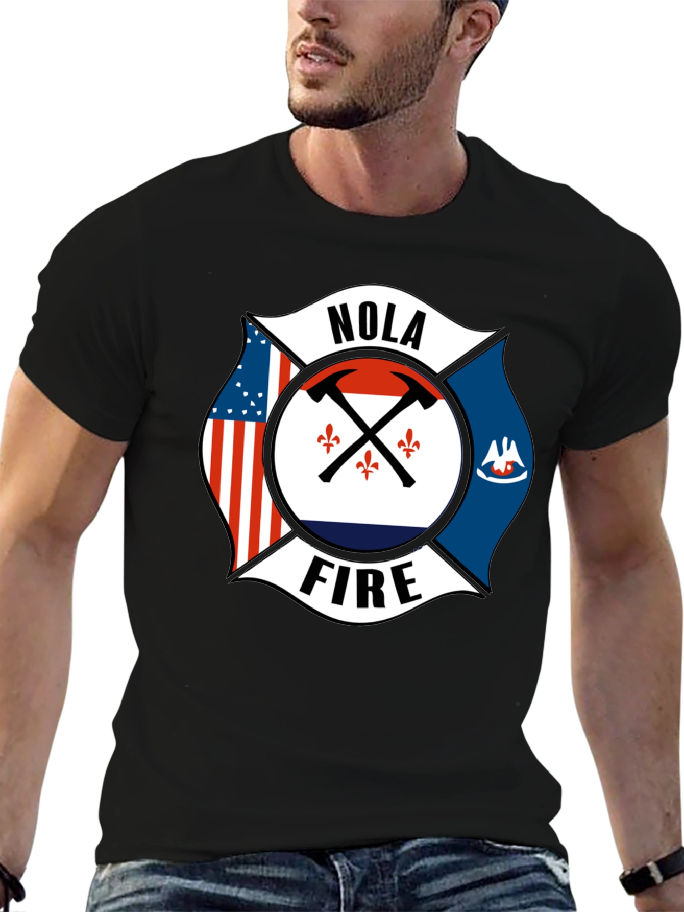 NOLA Firefighter T-Shirt - New Orleans Pride