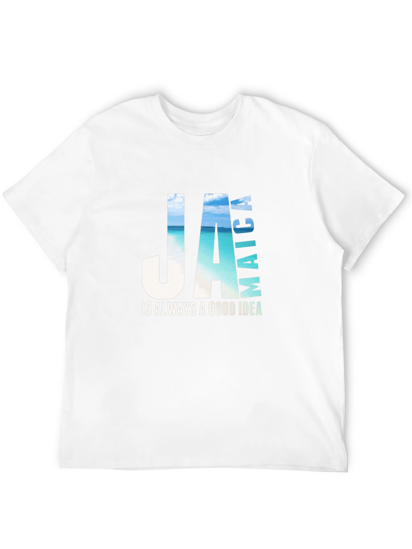 Jamaica Vacation Black T-Shirt - Good Idea