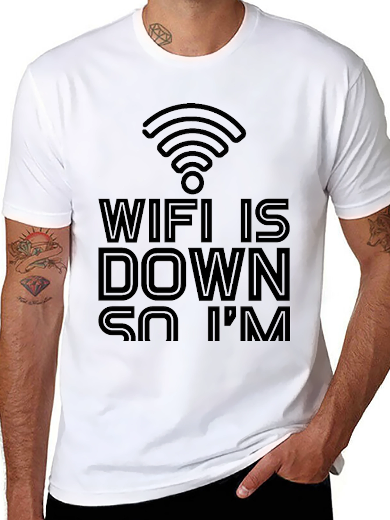 Funny Wifi Is Down T-Shirt -  Internet Humor