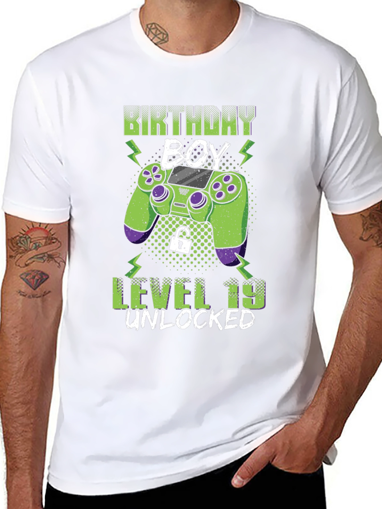 Birthday Boy Level 19 Unlocked Gaming T-Shirt