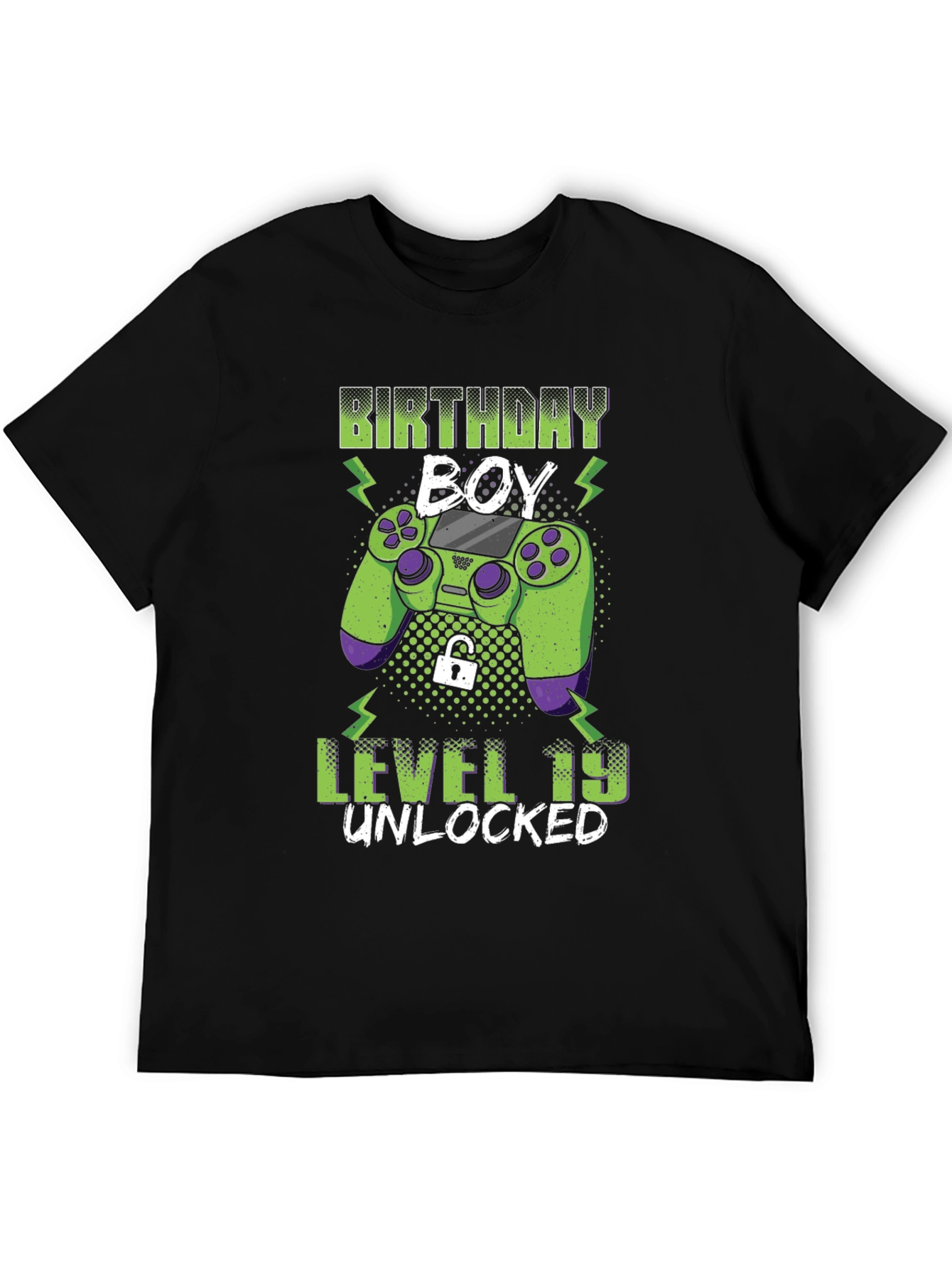 Birthday Boy Level 19 Unlocked Gaming T-Shirt