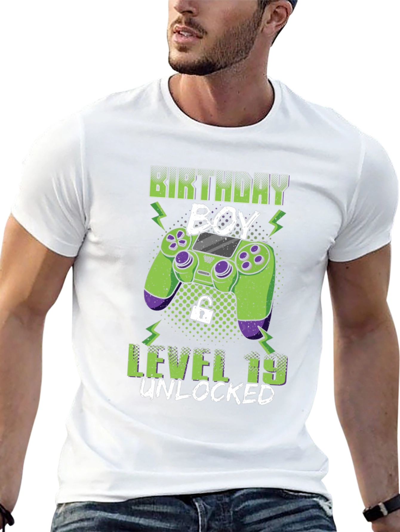 Birthday Boy Level 19 Unlocked Gaming T-Shirt