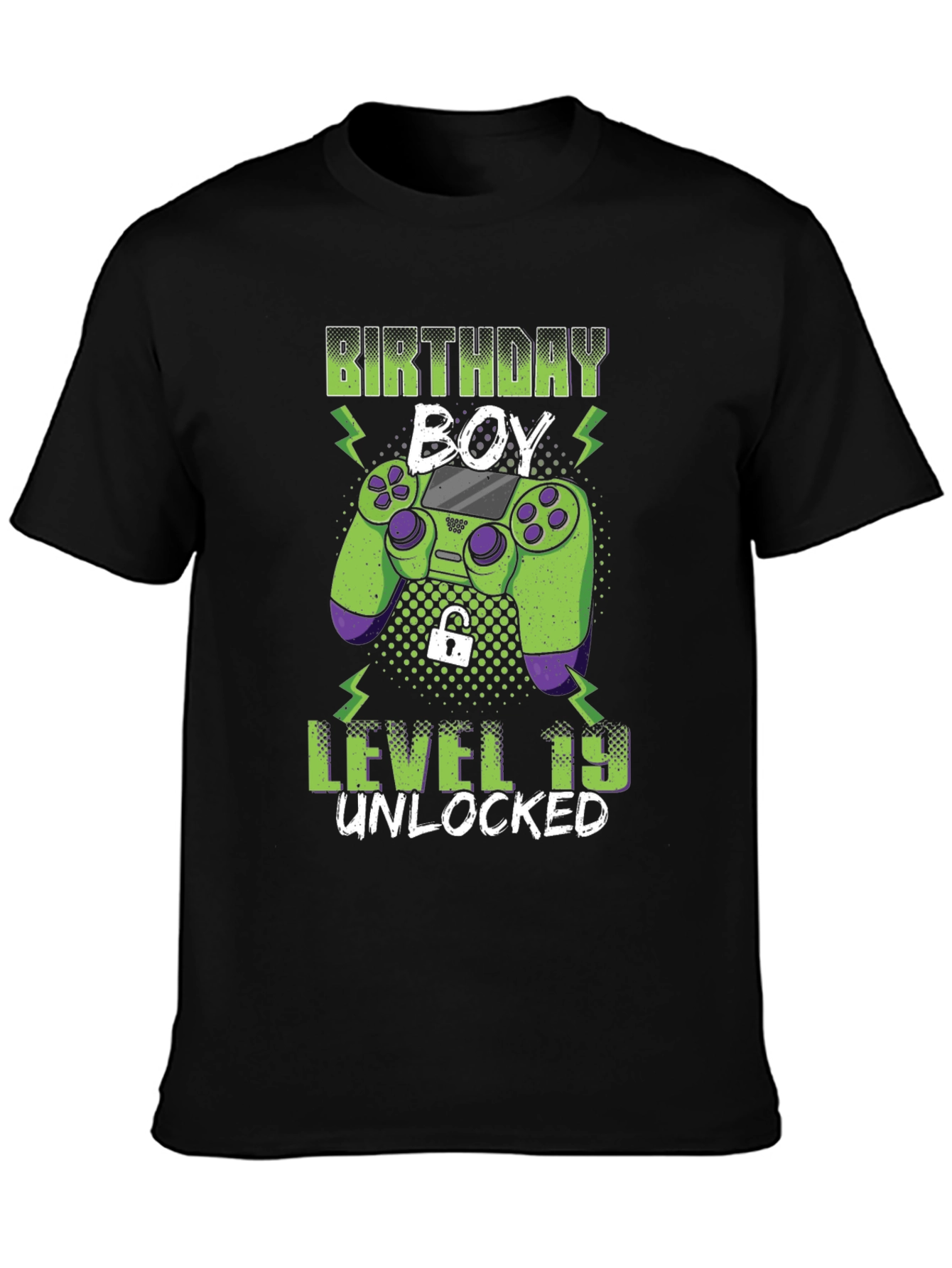 Birthday Boy Level 19 Unlocked Gaming T-Shirt