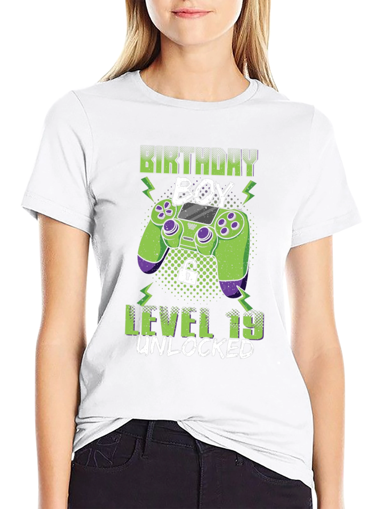 Birthday Boy Level 19 Unlocked Gaming T-Shirt